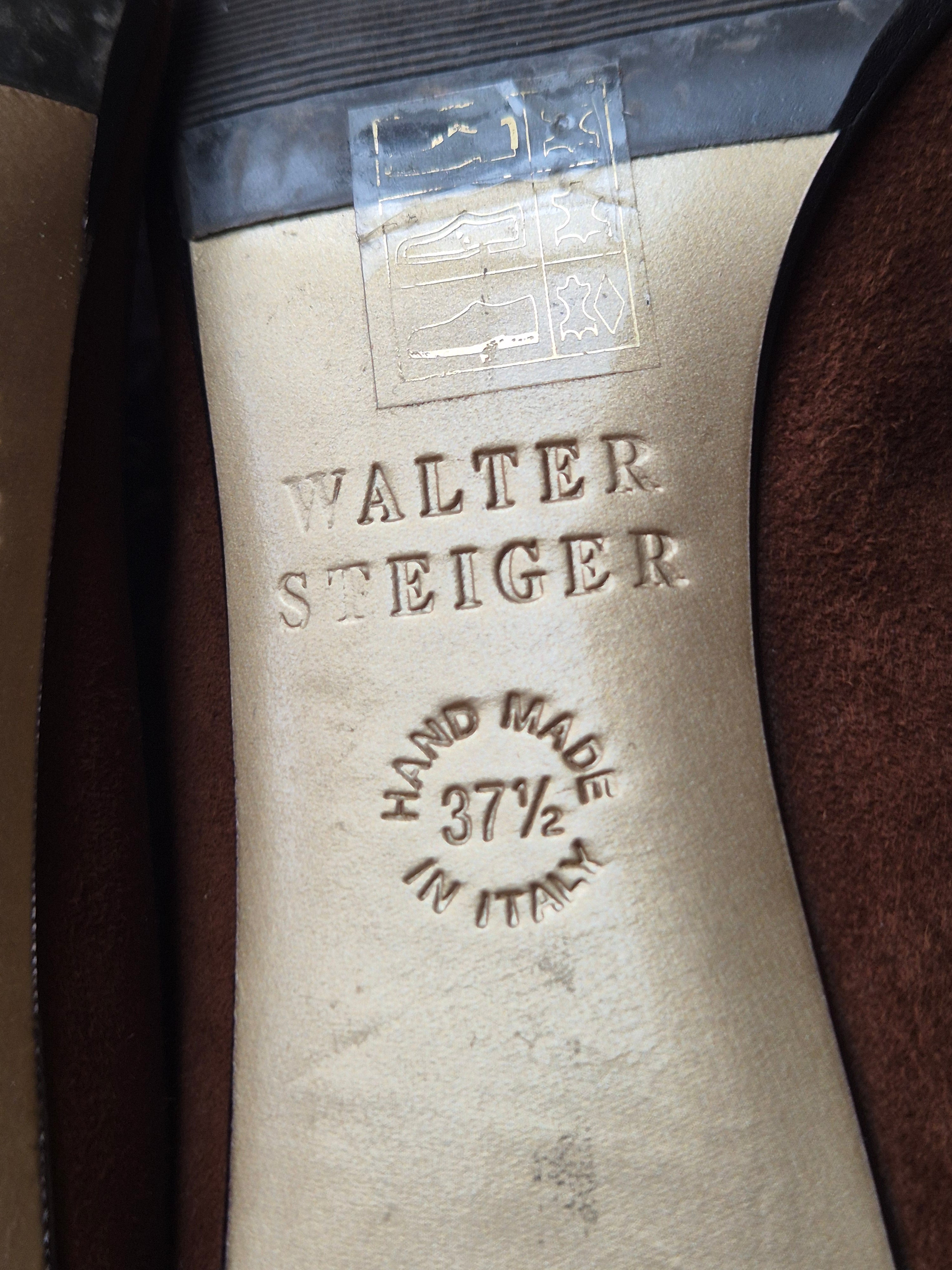 Walter Steiger Suede Pumps Brown EU 37.5 | Italian Made | Very Good Condition