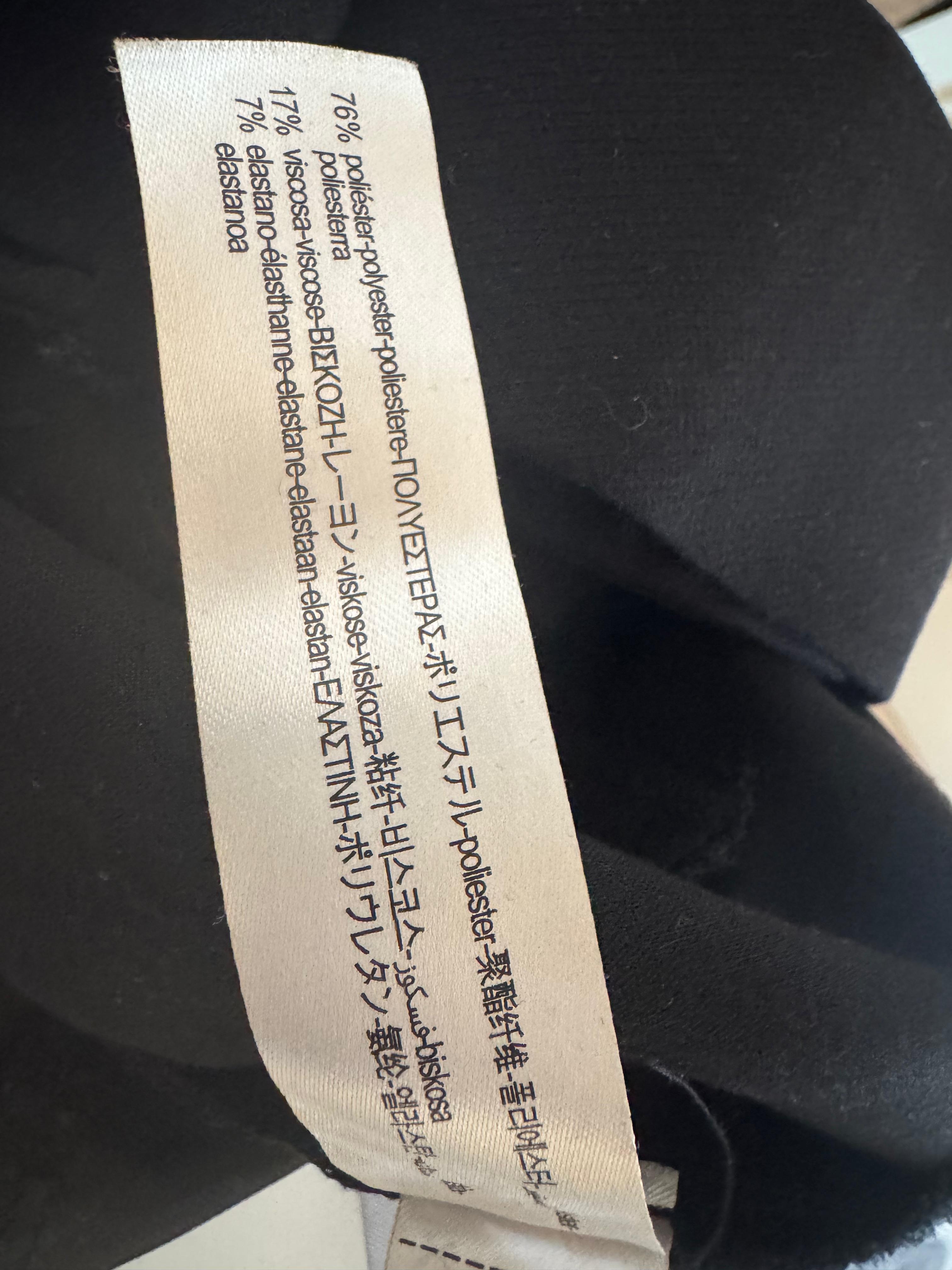ZARA Paperbag Trousers – Black, Size L, with Belt, Very Good Condition