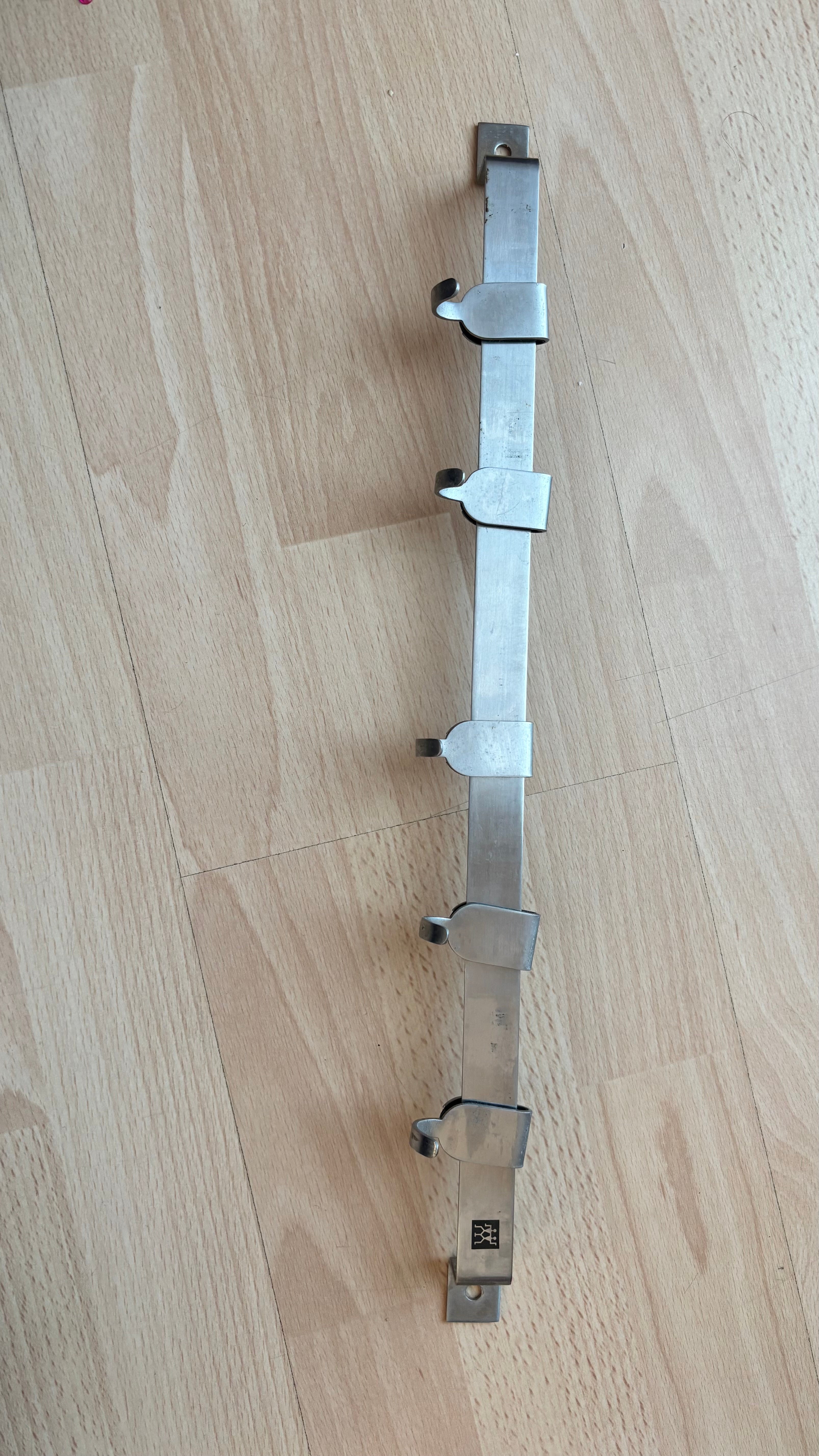 ZWILLING Hakenleiste Edelstahl 70cm, 6 Haken, Silber, Gebraucht