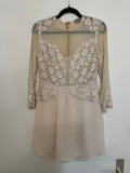 Kaviar Gauche x Zalando Spitzen-Minikleid, Gr. S, ivory, guter Zustand