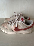Nike Dunk Low “Terry Swoosh” W 6.5 Beige/Mars Stone – Very Good Condition