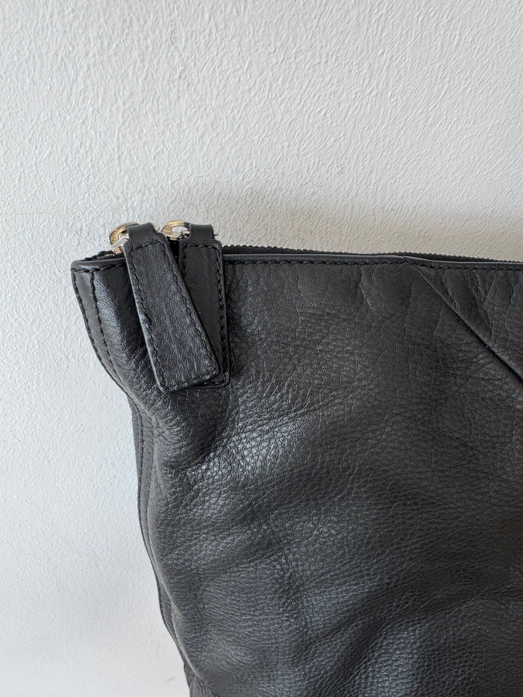 Saint Laurent “Easy Y” Large Leather Weekender – Black, Very Good Condition