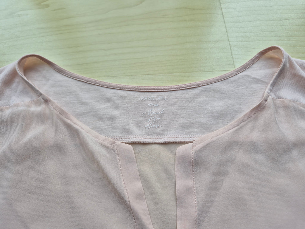 Marc Cain Seidenbluse – Rose, Größe 40, guter Zustand