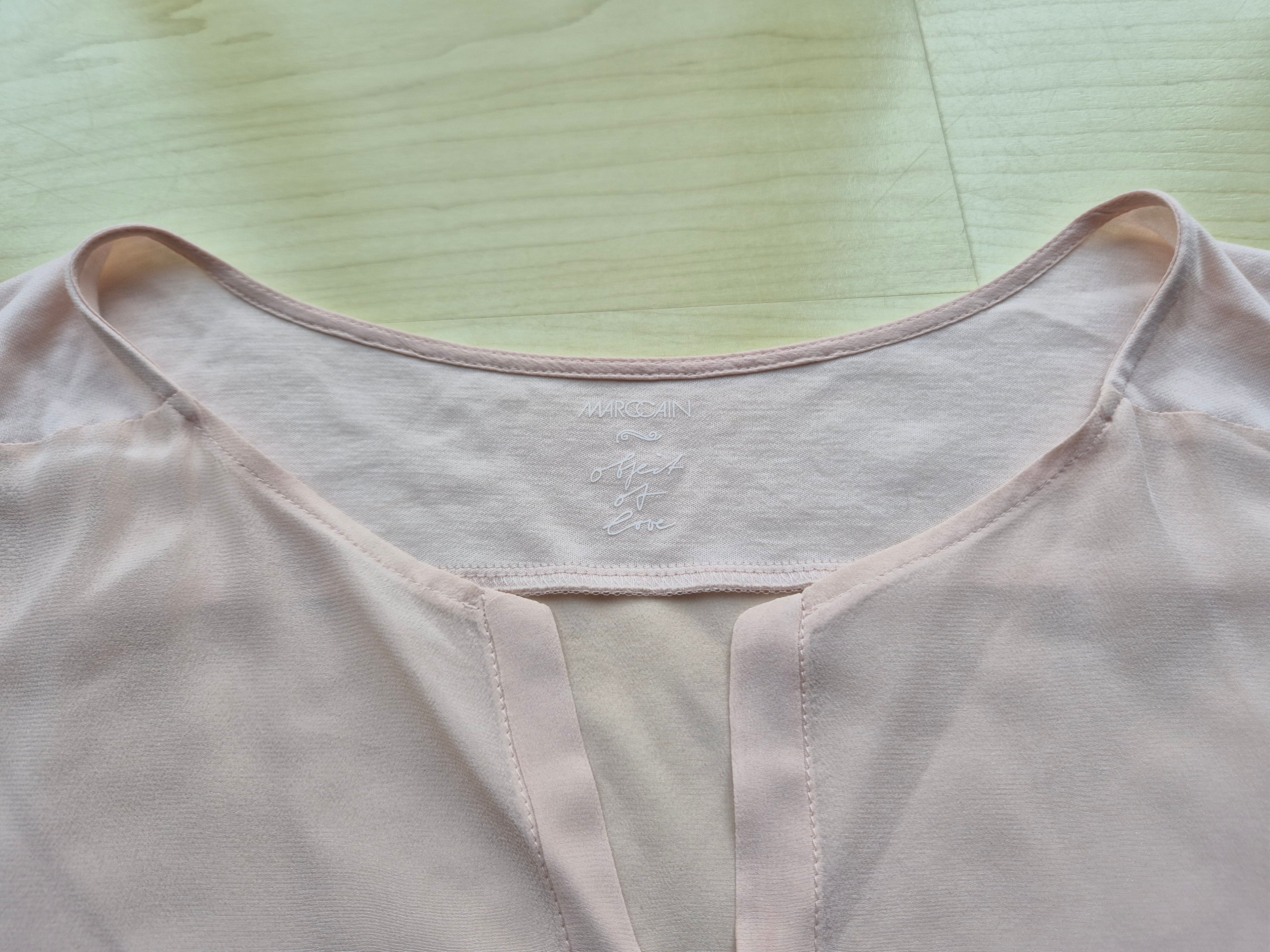 Marc Cain Seidenbluse – Rose, Größe 40, guter Zustand