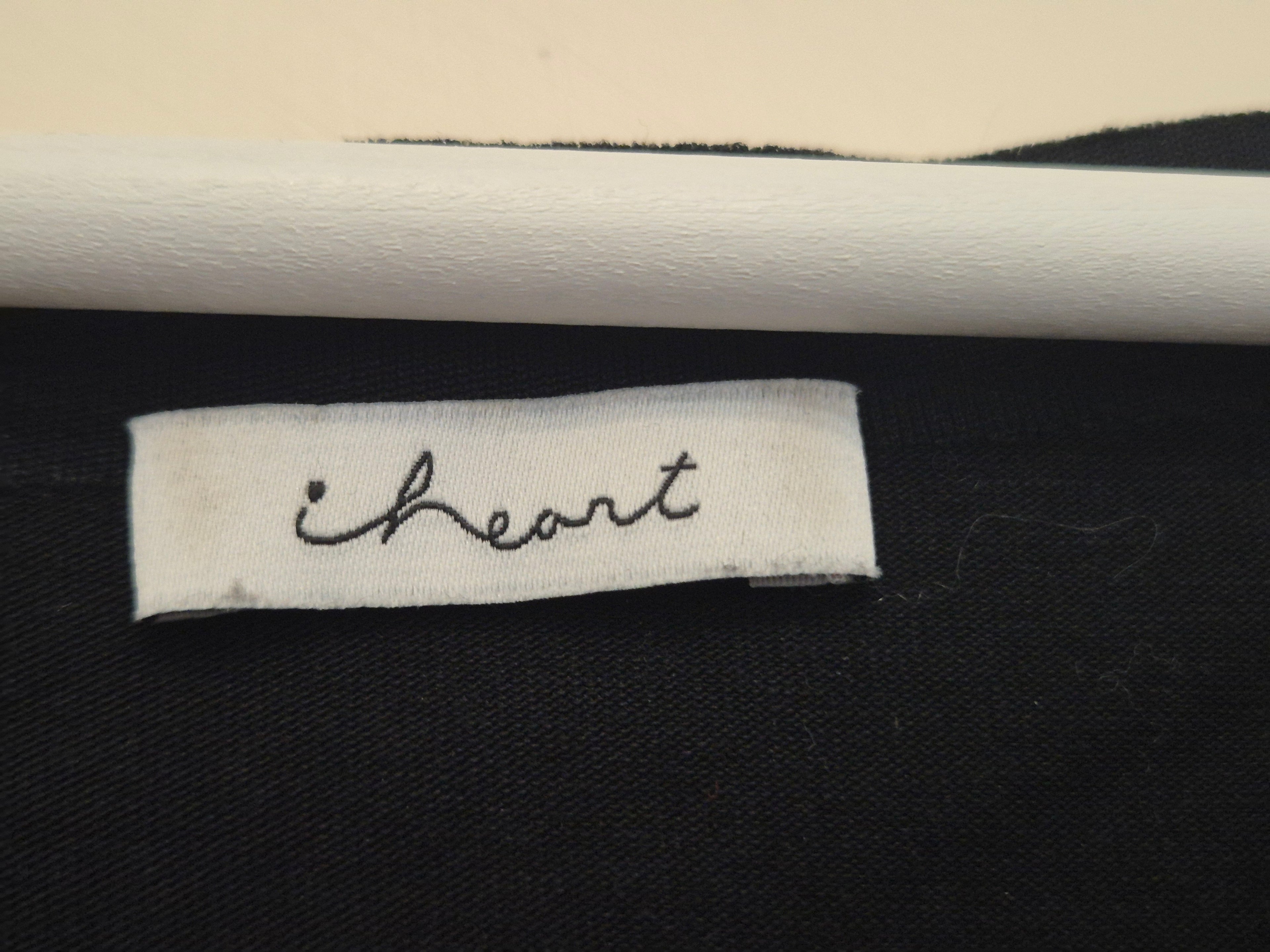 iHeart Oversize Tunic T-Shirt, Black, Size L, Very Good Condition
