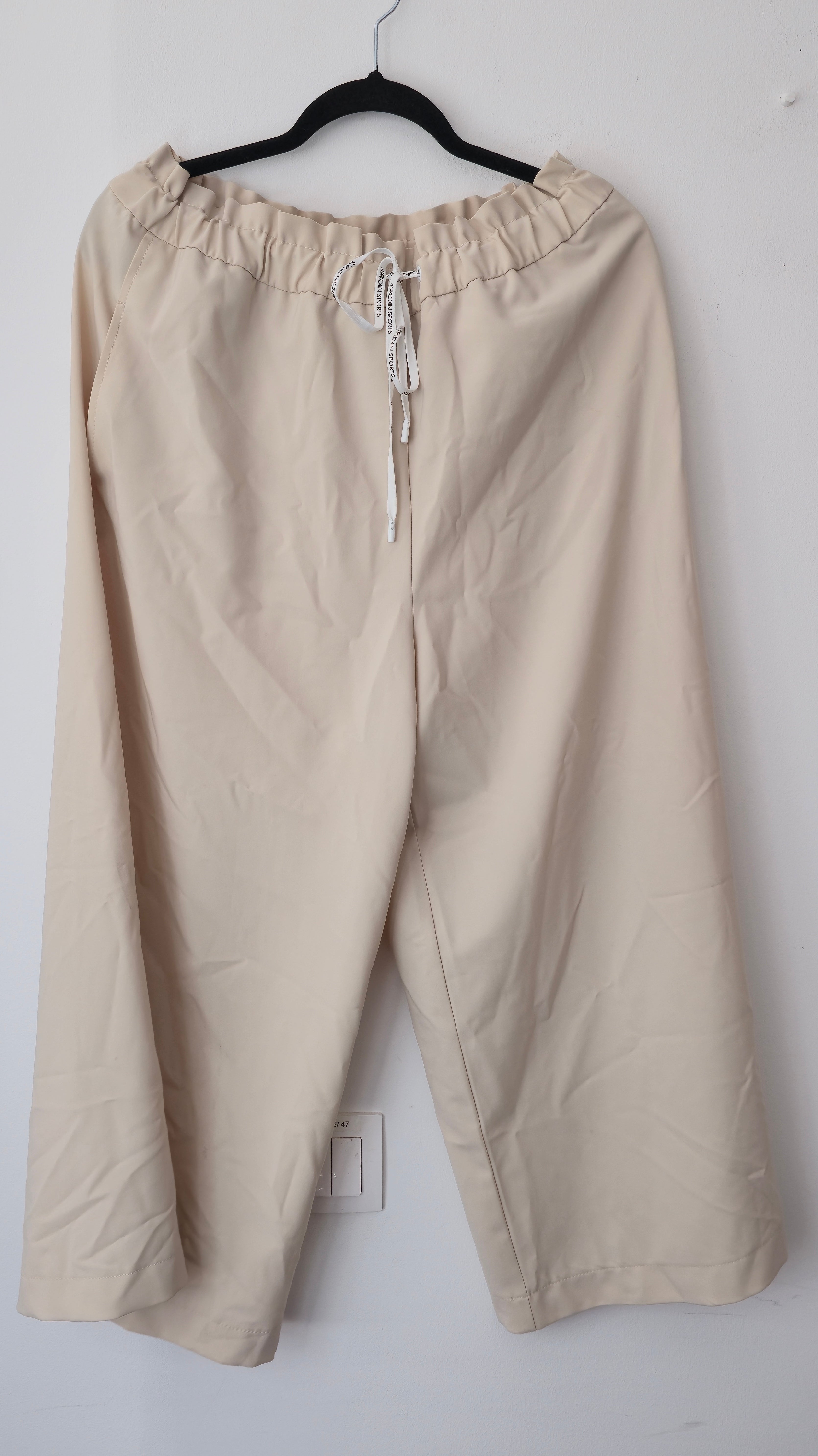 Marc Cain Willmar Hose Weit N 6 / EU 40 High Waist Offwhite Sehr Gut
