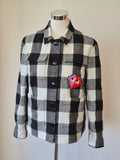 ICE PLAY „Pixel Heart“ Karojacke, Gr. S, Schwarz/Weiß, Sehr guter Zustand