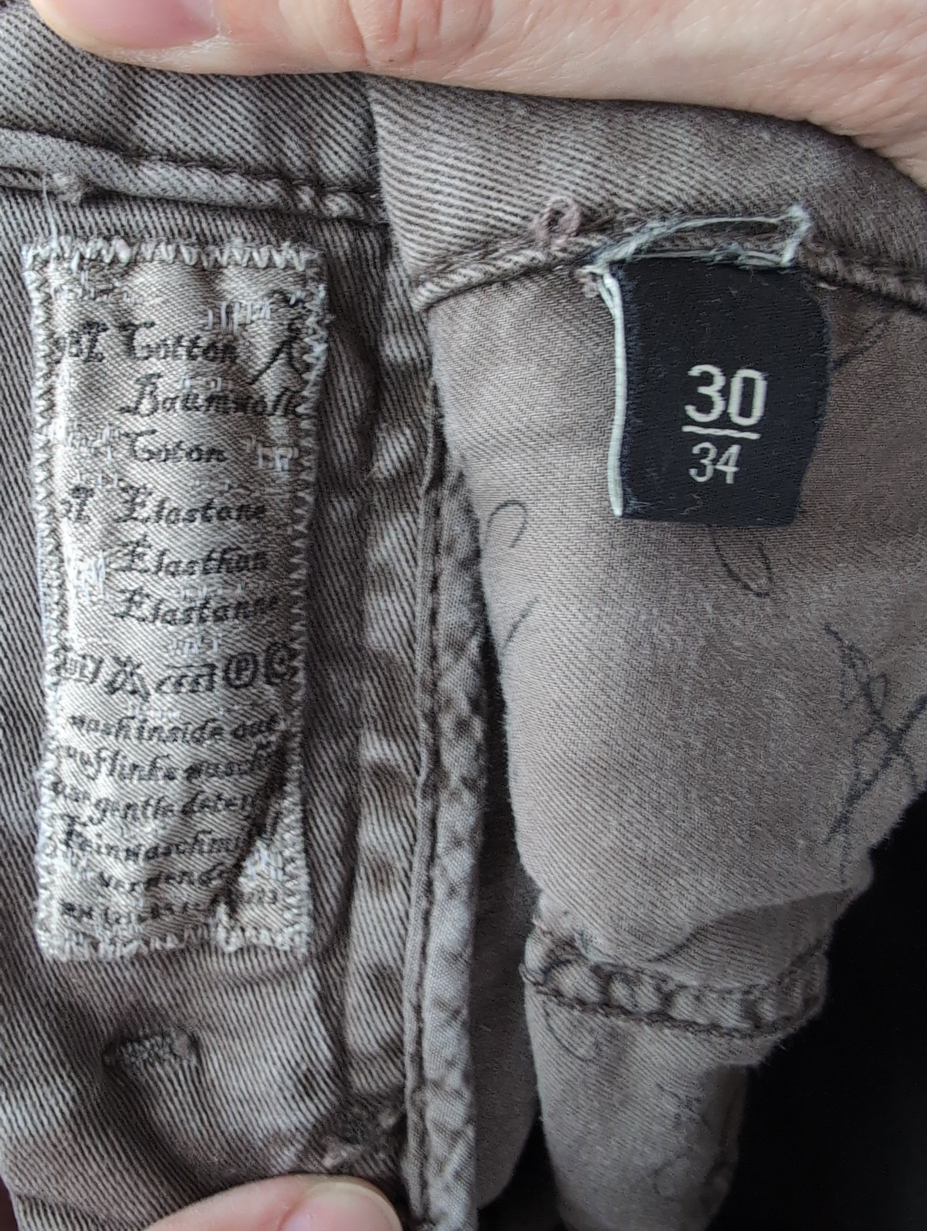 Drykorn Beleaguered Slim Fit Jeans Khaki 30/34 Good Condition