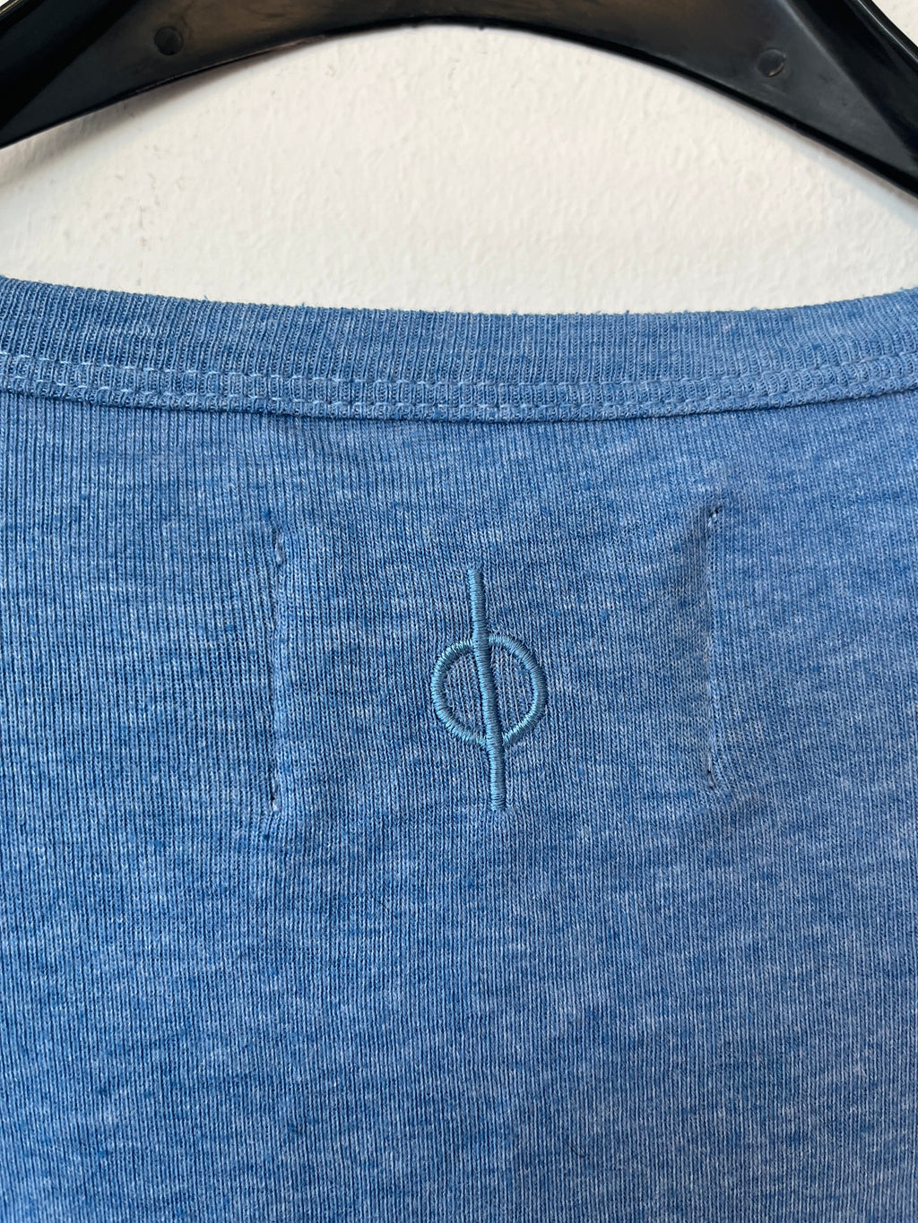 Samsøe Samsøe Men’s Long-Sleeve Henley, Blue, Size M, Very Good
