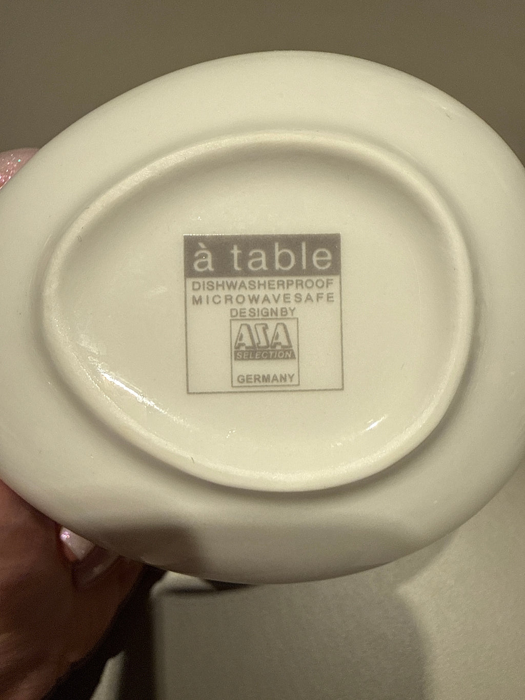 ASA Selection „à table“ Milch-/Saucenkanne 200ml Porzellan Weiß, guter Zustand