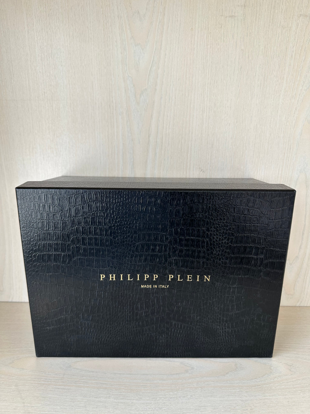 Philipp Plein Lo-Top Hexagon Leather Sneakers EU 38 Beige with Box