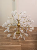 NZDY Nordic Firefly LED Kronleuchter Ø60cm, Mattgold, Warmweiß, Gut