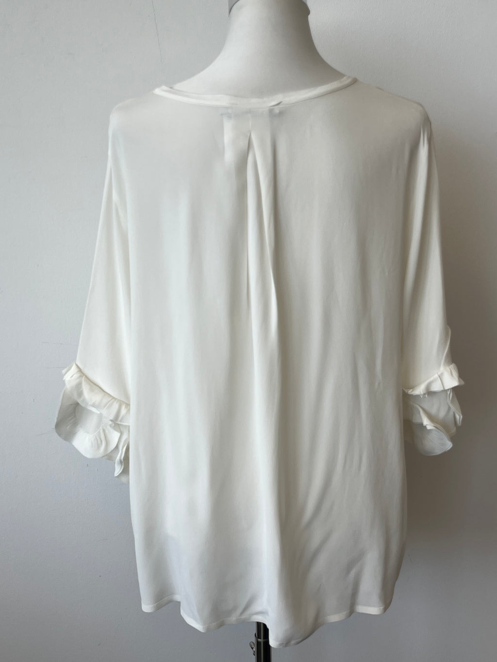 0039 ITALY Oversize Tunika/Bluse – Weiß, XL (EU 46, UK 18), Sehr gut