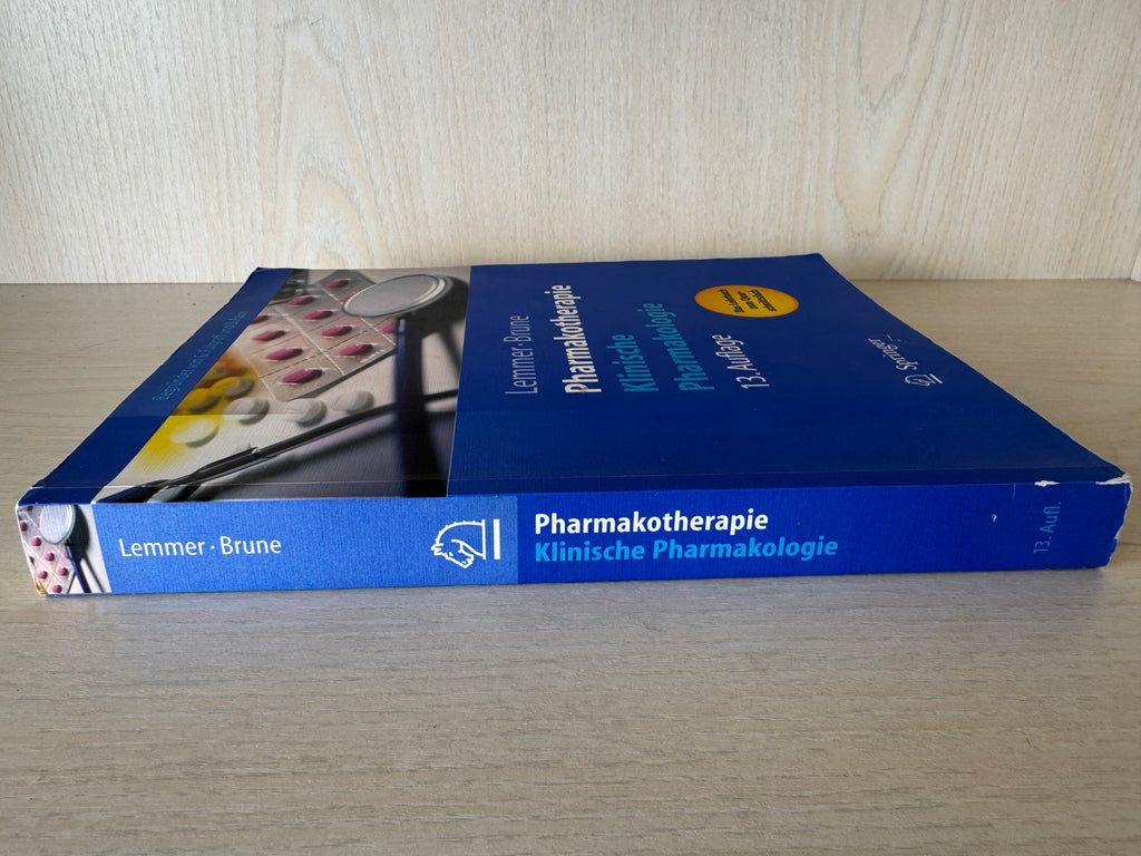 Pharmacotherapy: Clinical Pharmacology, 13th Ed, Lemmer/Brune, Springer, New
