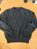 Strokesman's Kaschmir Pullover Rundhals Dunkelgrau Gr. M Sehr Gut
