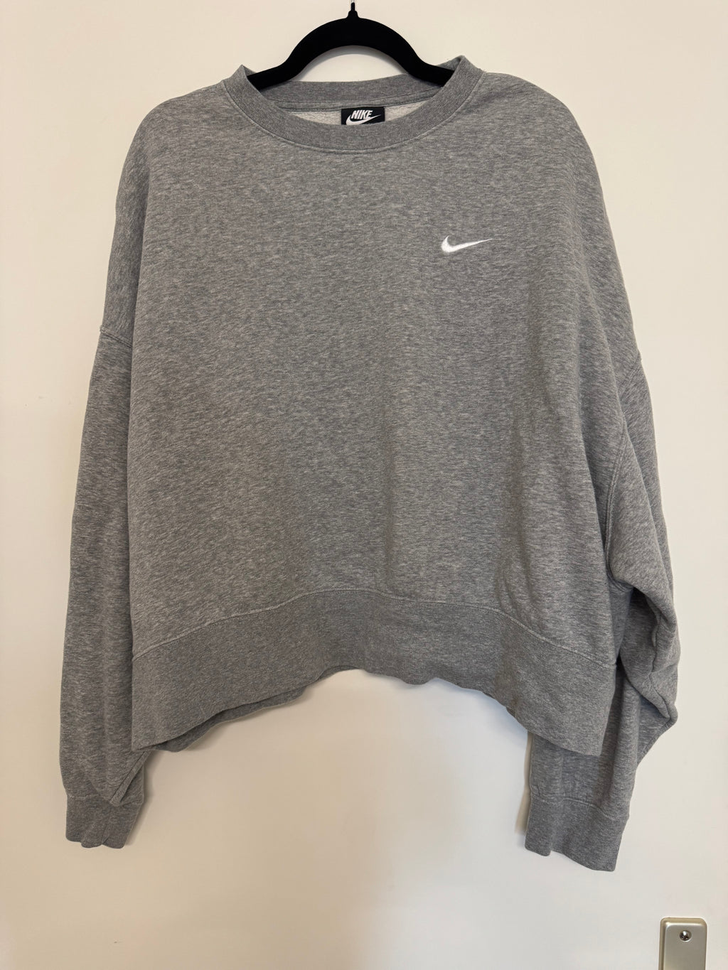 Nike Sportswear Phoenix Fleece Crew – Heather Grey, Größe L, guter Zustand