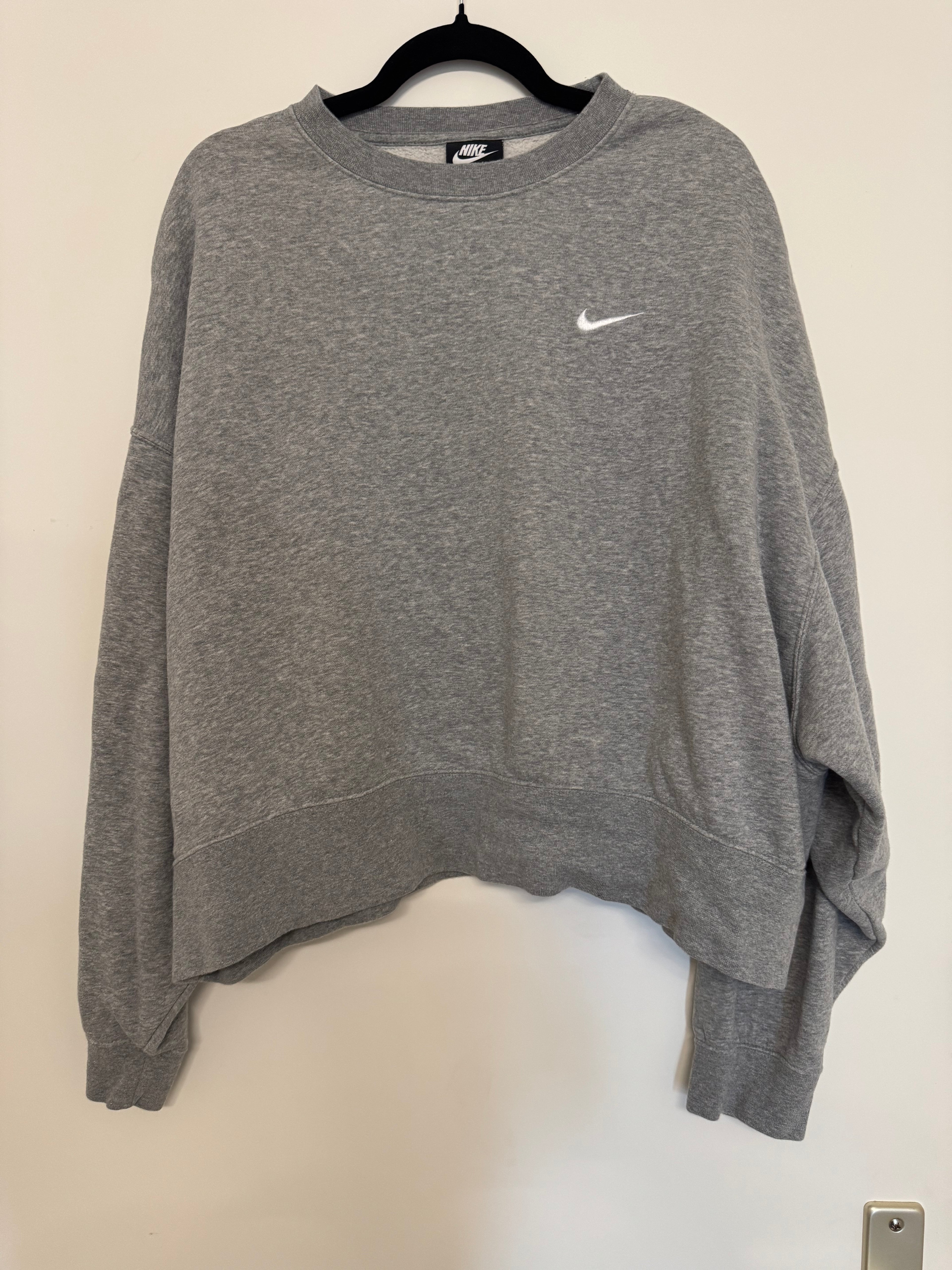 Nike Sportswear Phoenix Fleece Crew – Heather Grey, Größe L, guter Zustand