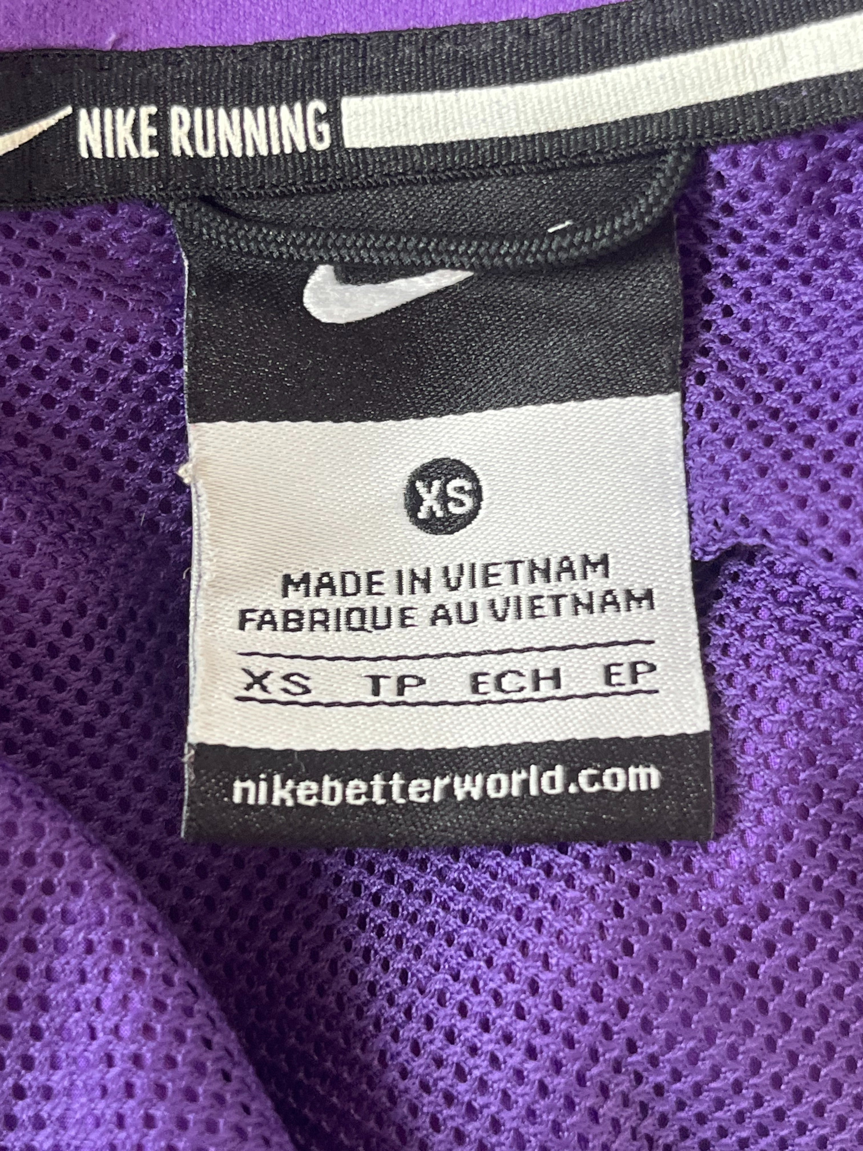 Nike Damen Laufjacke XS lila reflektierend, sehr guter Zustand