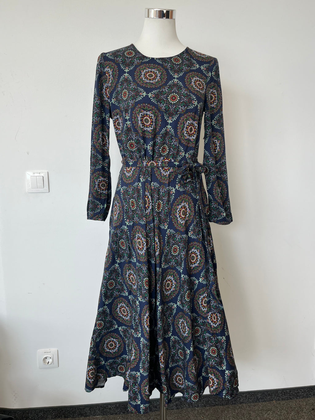 Holly & Whyte by Lindex Maxikleid Langarm EU 40 Mehrfarbig Sehr Gut