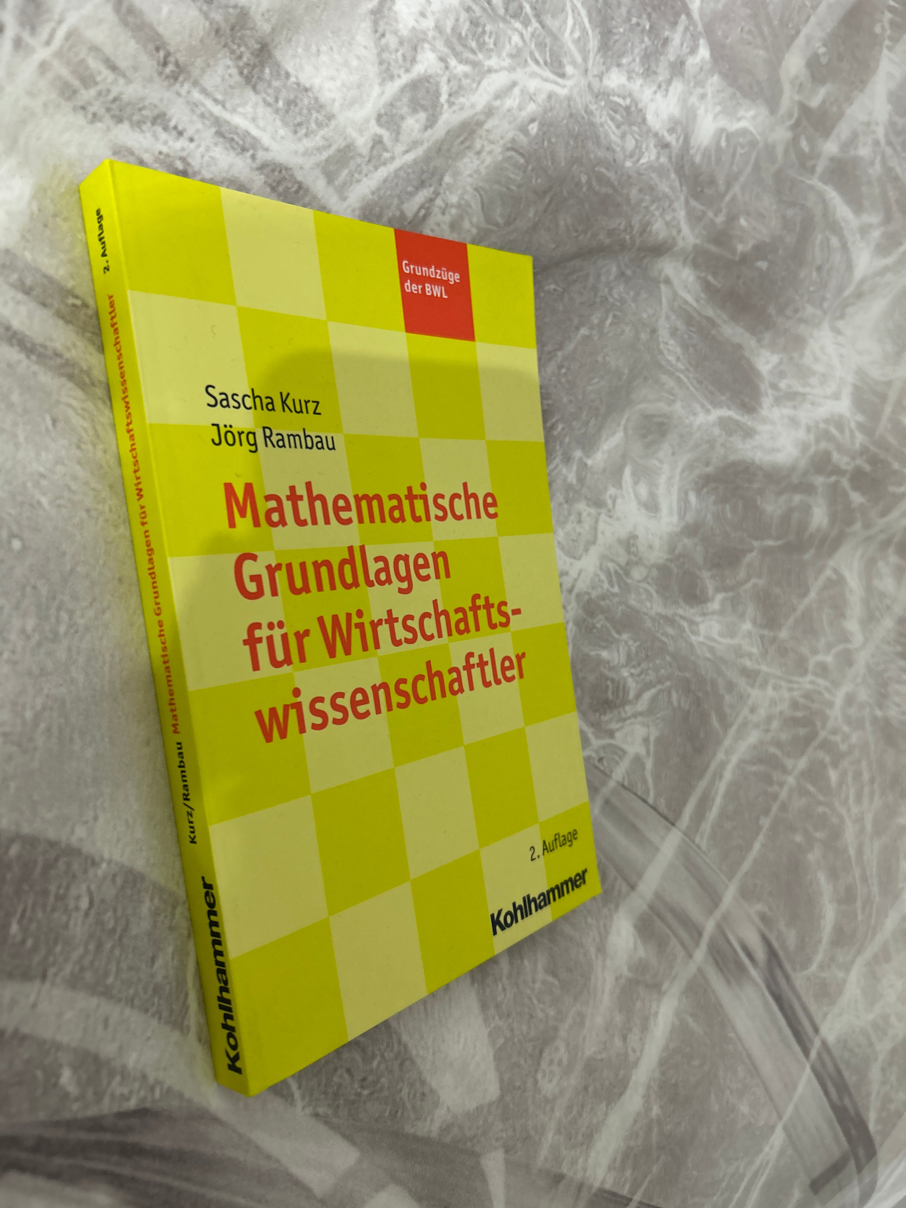 Mathematische Grundlagen für Wirtschaftswissenschaftler | 2. Auflage, guter Zustand