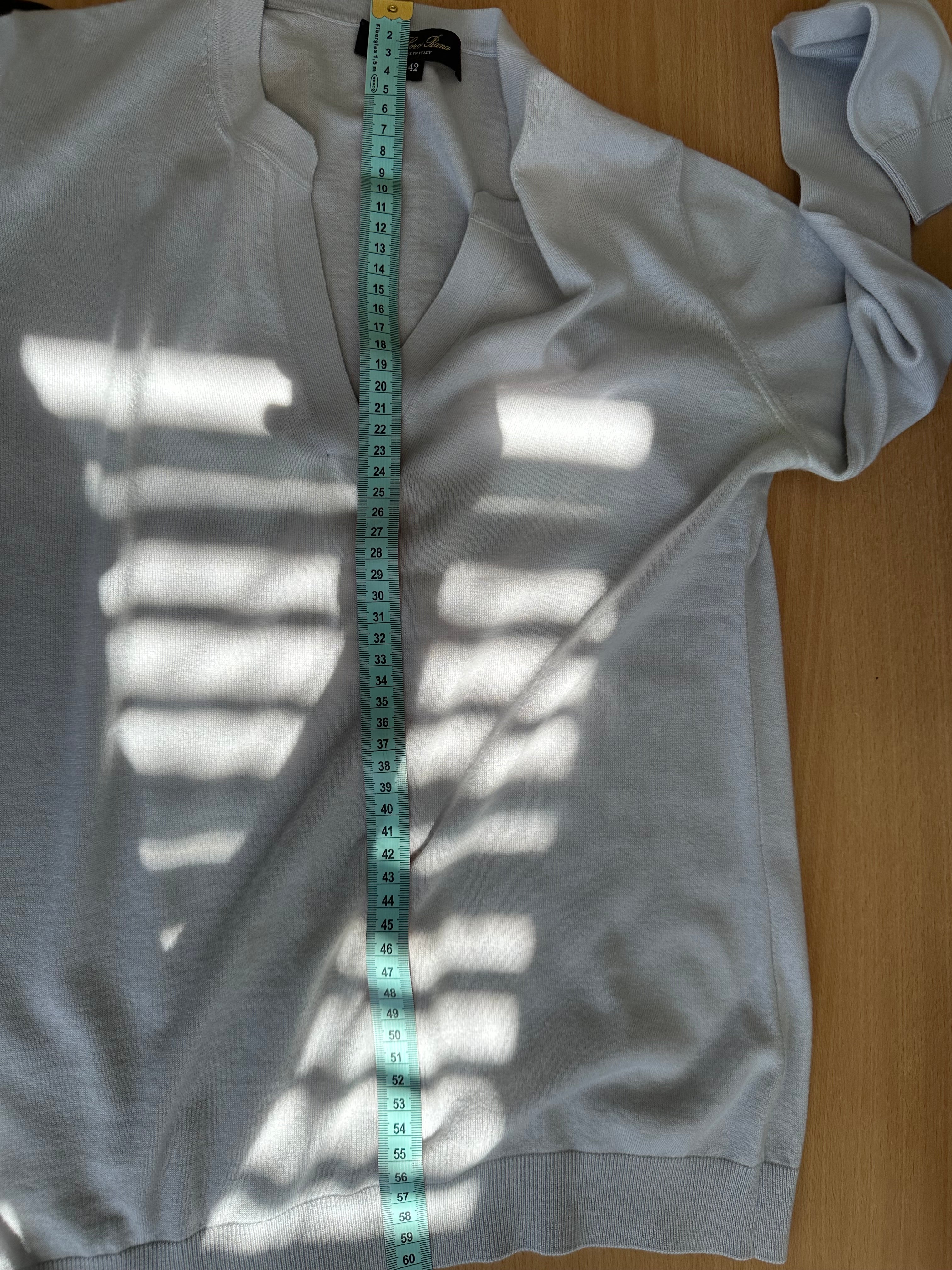 Loro Piana 100% Cashmere Sweater, Light Grey, IT 42 / M, Very Good