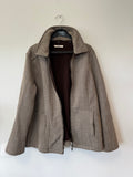 M&S Classic Brown Herringbone Tweed Jacket UK 16 – Very Good Condition