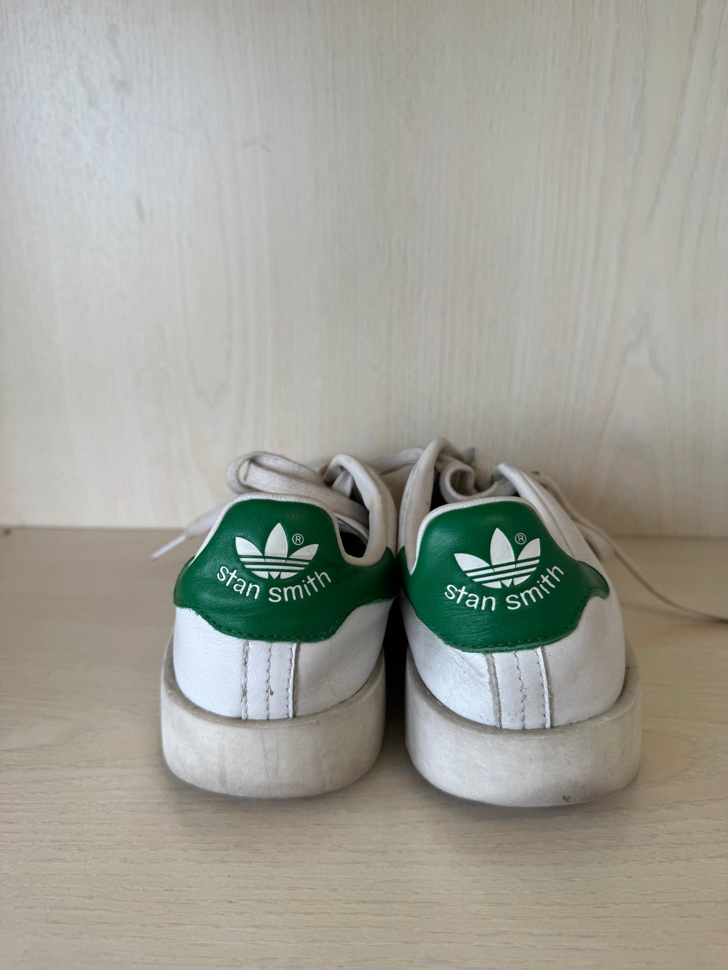 adidas Stan Smith White/Green – EU 38 / UK 5 – Classic Leather Sneakers Used
