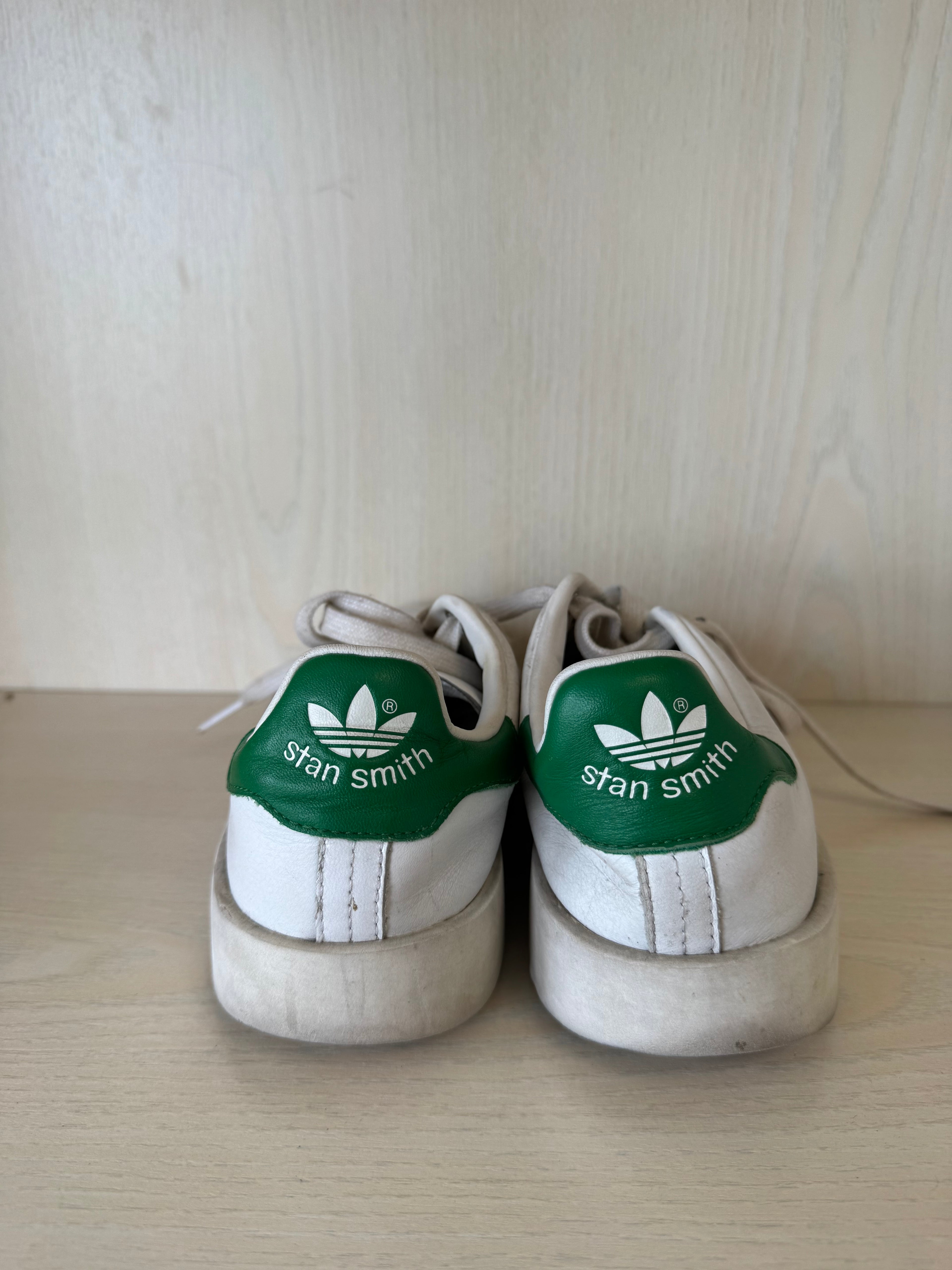 adidas Stan Smith White/Green – EU 38 / UK 5 – Classic Leather Sneakers Used