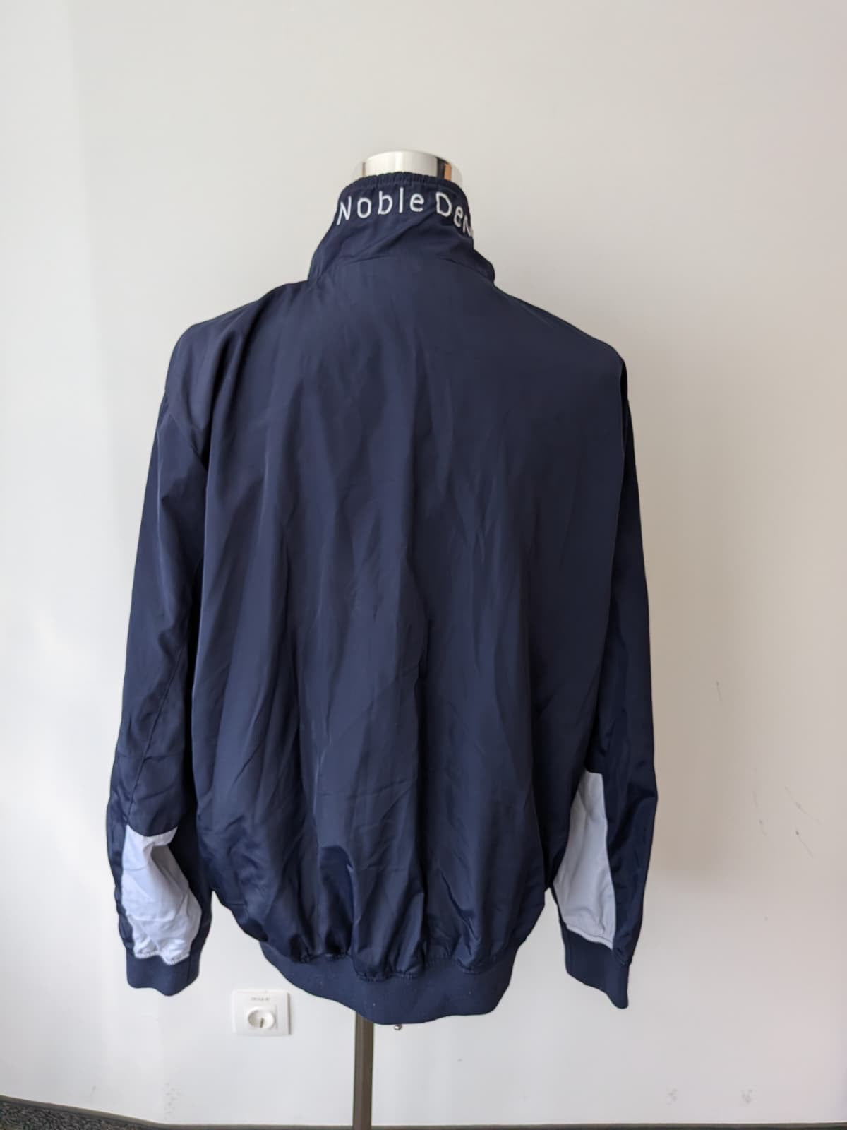 Les Noble Denmark Herren Windbreaker XL Navy/Weiß – Guter Zustand