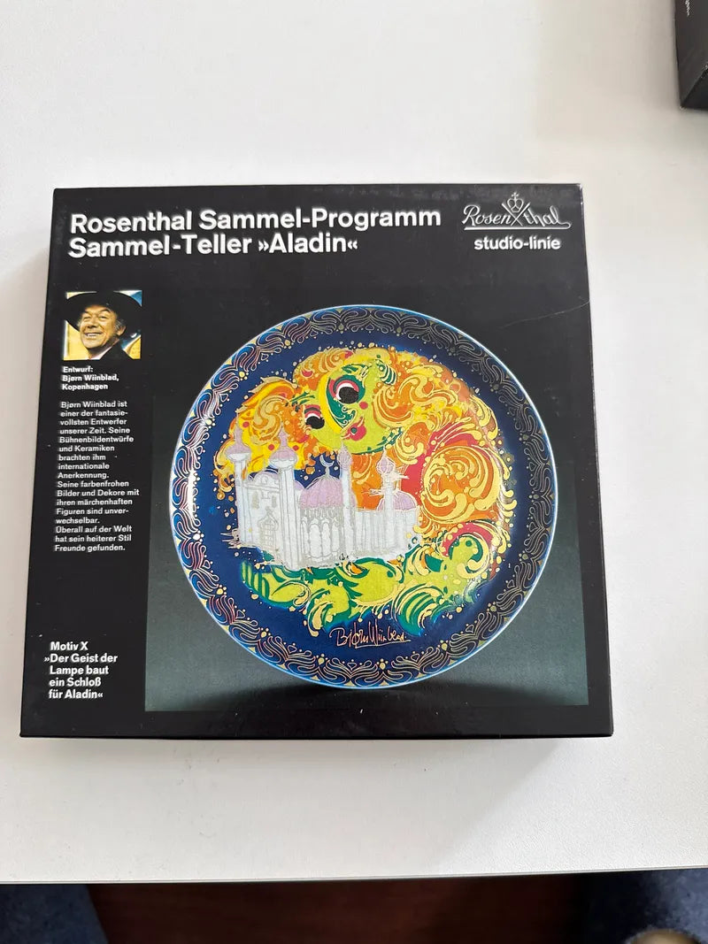 Rosenthal Aladin Sammlerteller Szene X Der Dschinn baut Aladin einen Palast