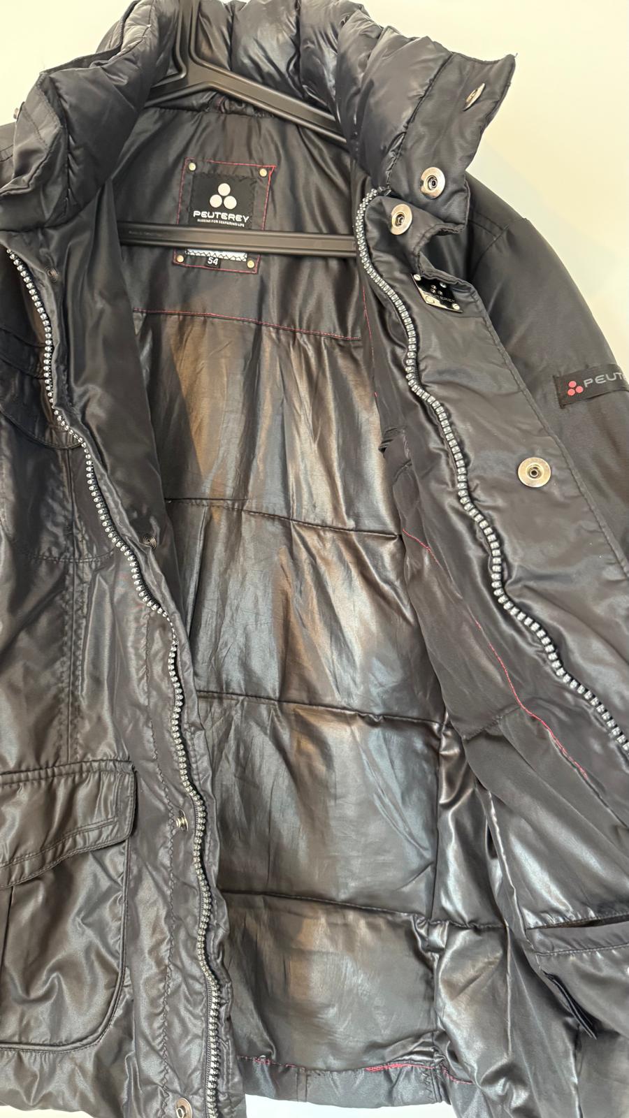 Peuterey Herren Daunenjacke IT 54 Schwarz | Gänsedaune | Guter Zustand