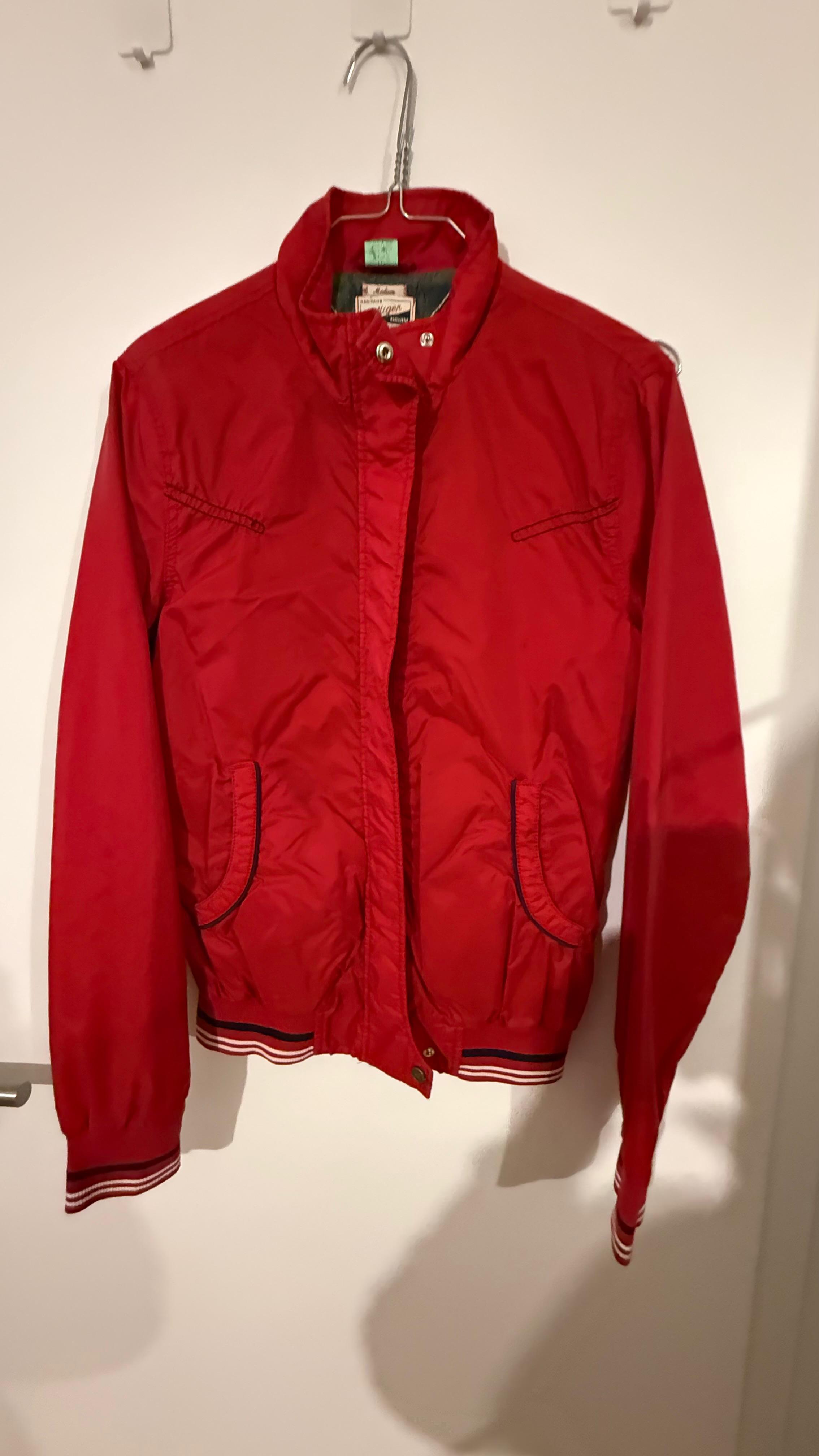 Tommy Hilfiger Heritage Windbreaker Bomberjacke Rot Gr. M Zustand Mangelhaft
