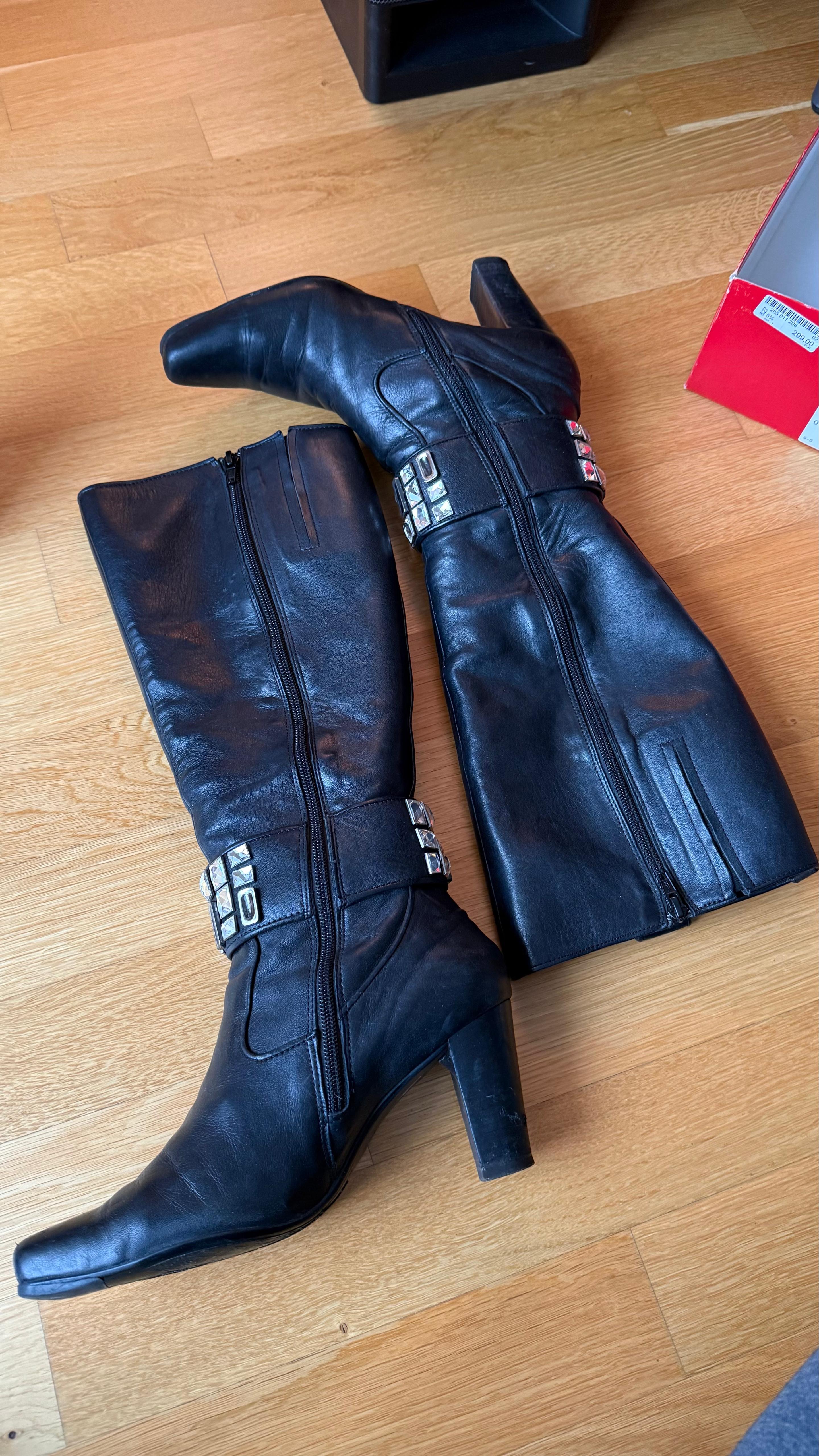 HÖGL Stiefel 38.5 | Echtleder | Strassriemen | Gebraucht