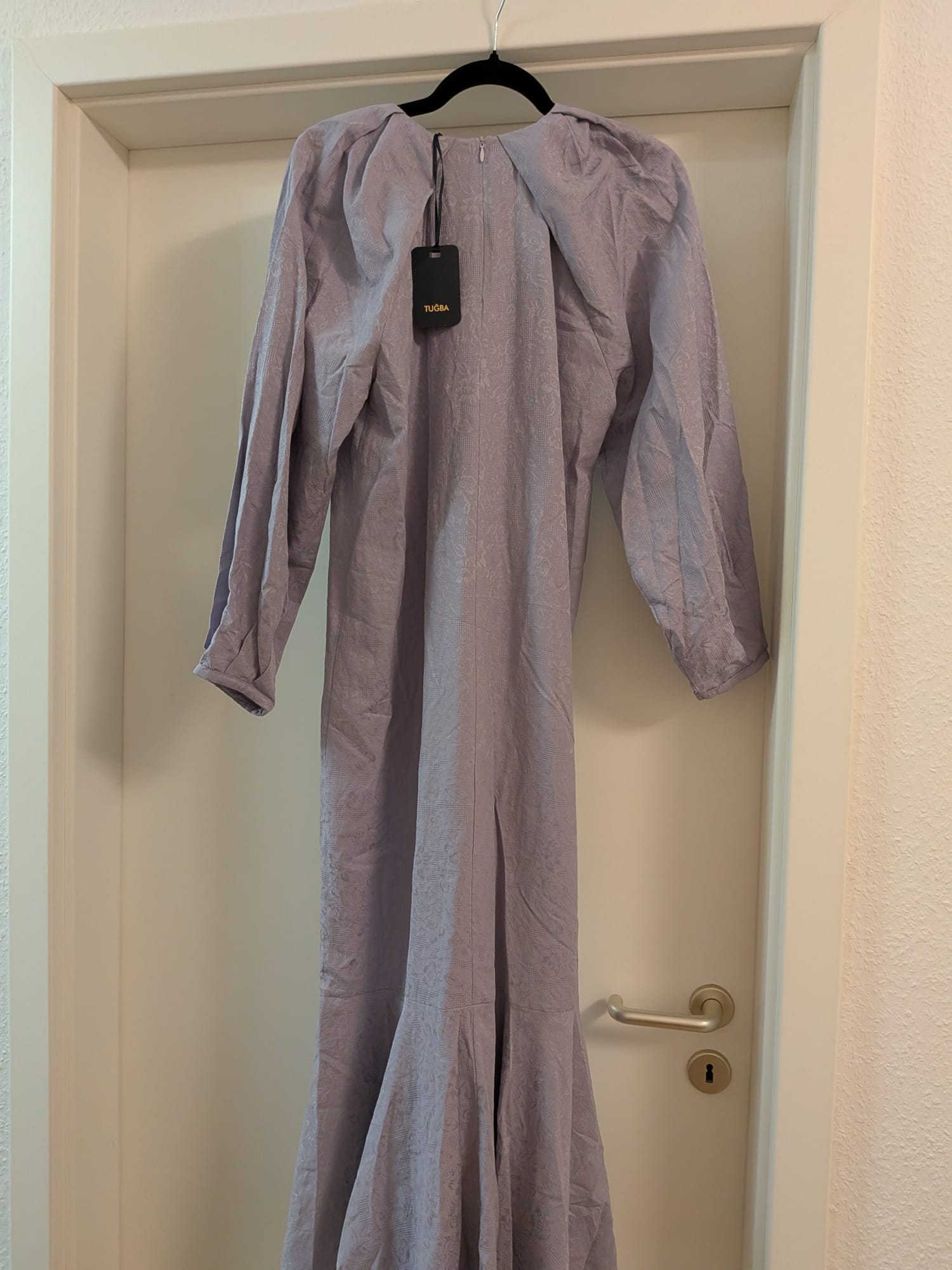 NEU! TUĞBA Maxi Kleid, Lavendel, Gr. 38, Jacquard, mit Etikett