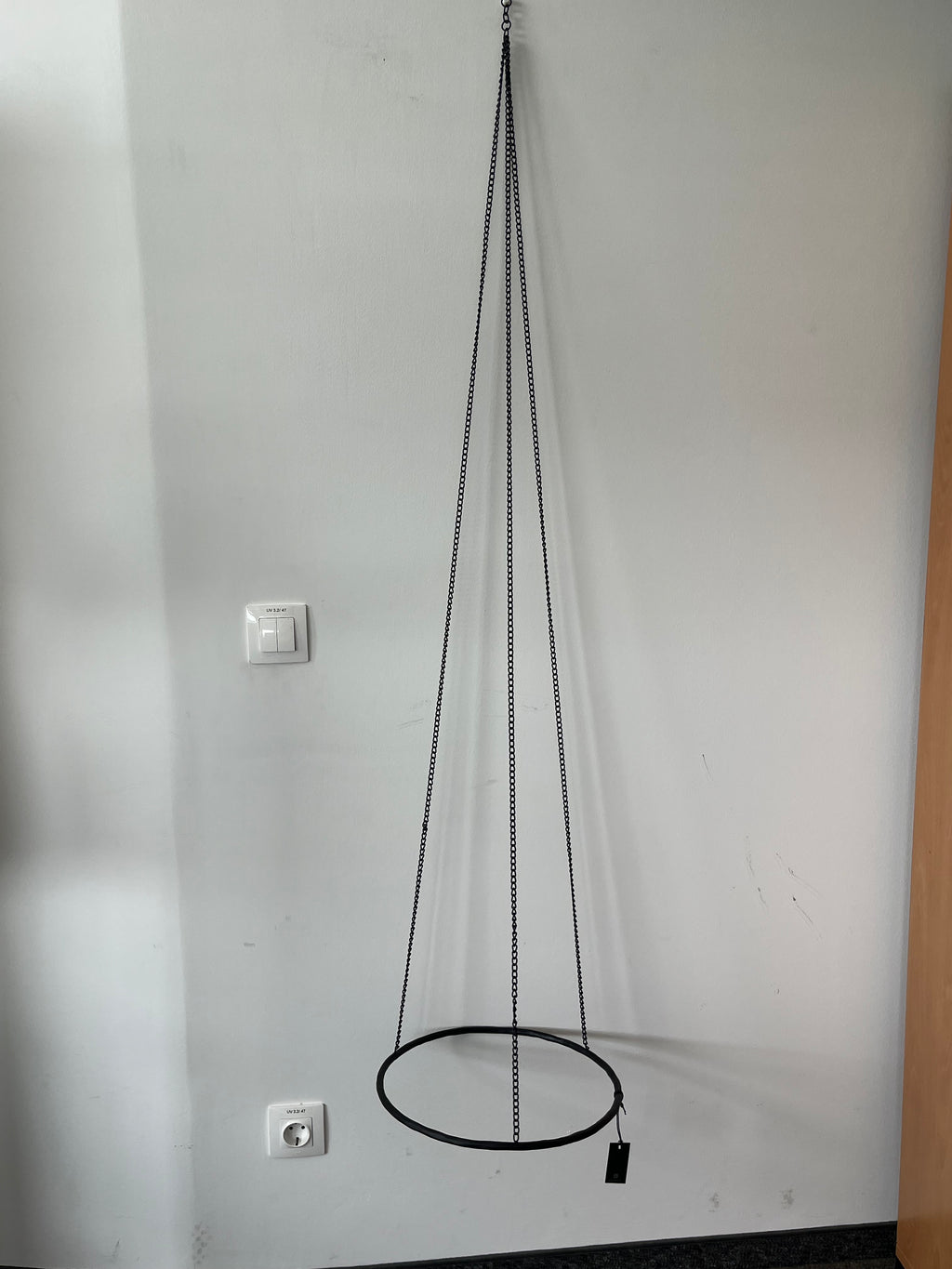 House Doctor Deco Ring Nicky Black Metal Hanging Ring Ø35cm Like New