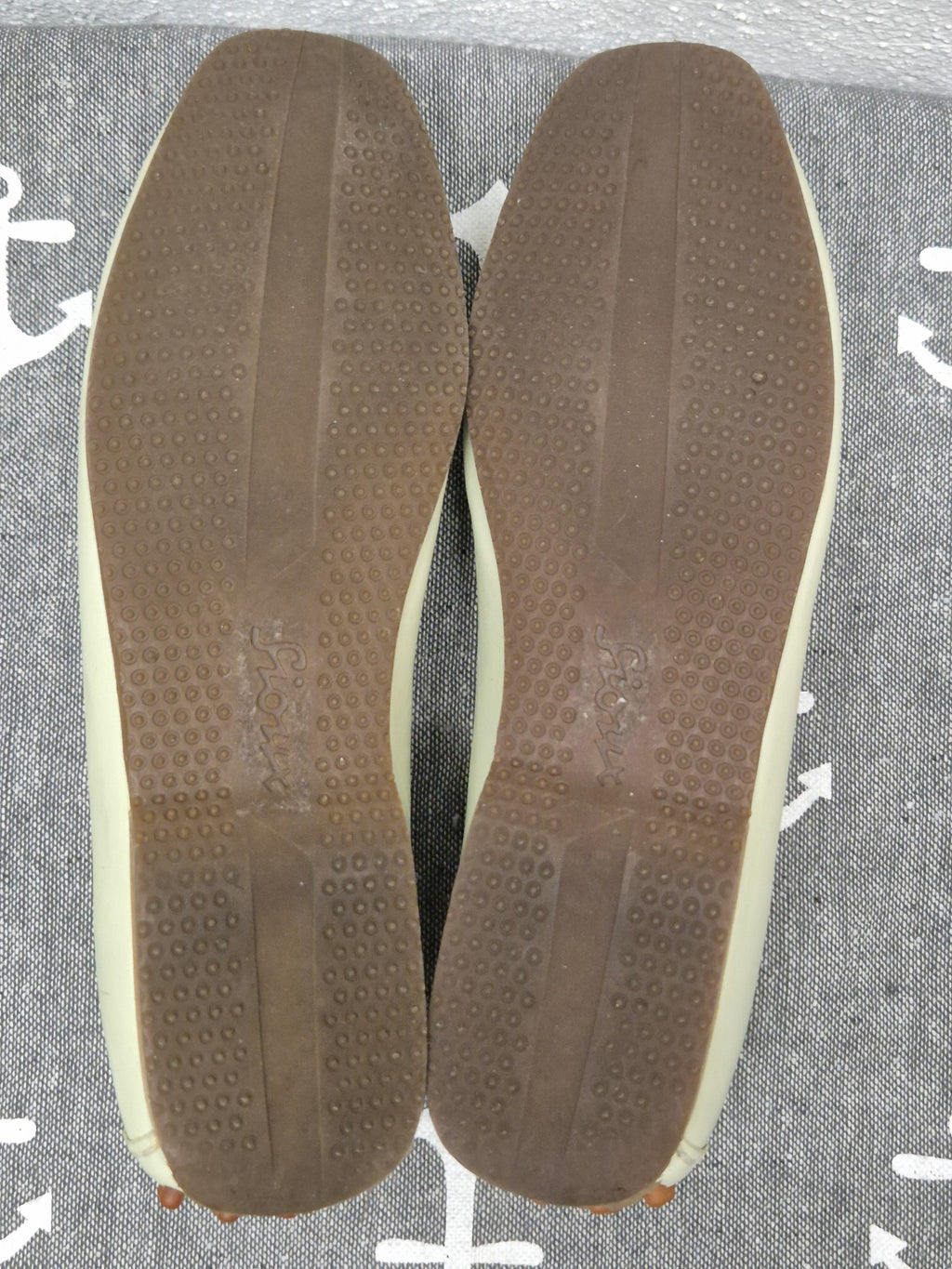 Sioux Damen Leder Mokassins / Loafer, Creme, Gr. 37.5, guter Zustand