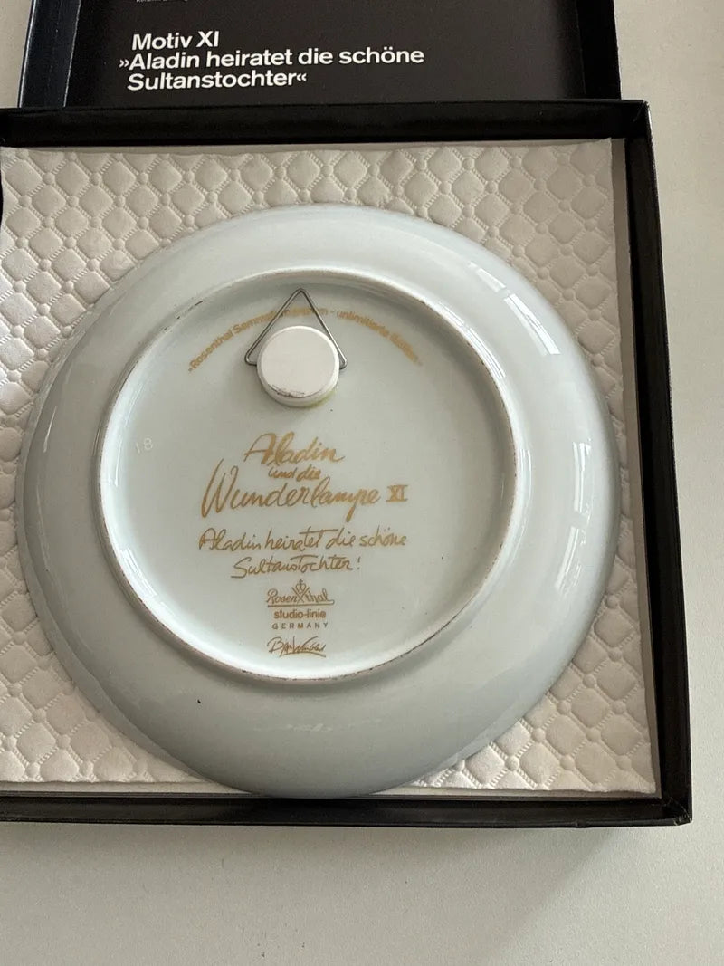 Rosenthal Studio-Line Aladdin XI Collector Plate, Porcelain, Excellent, Boxed
