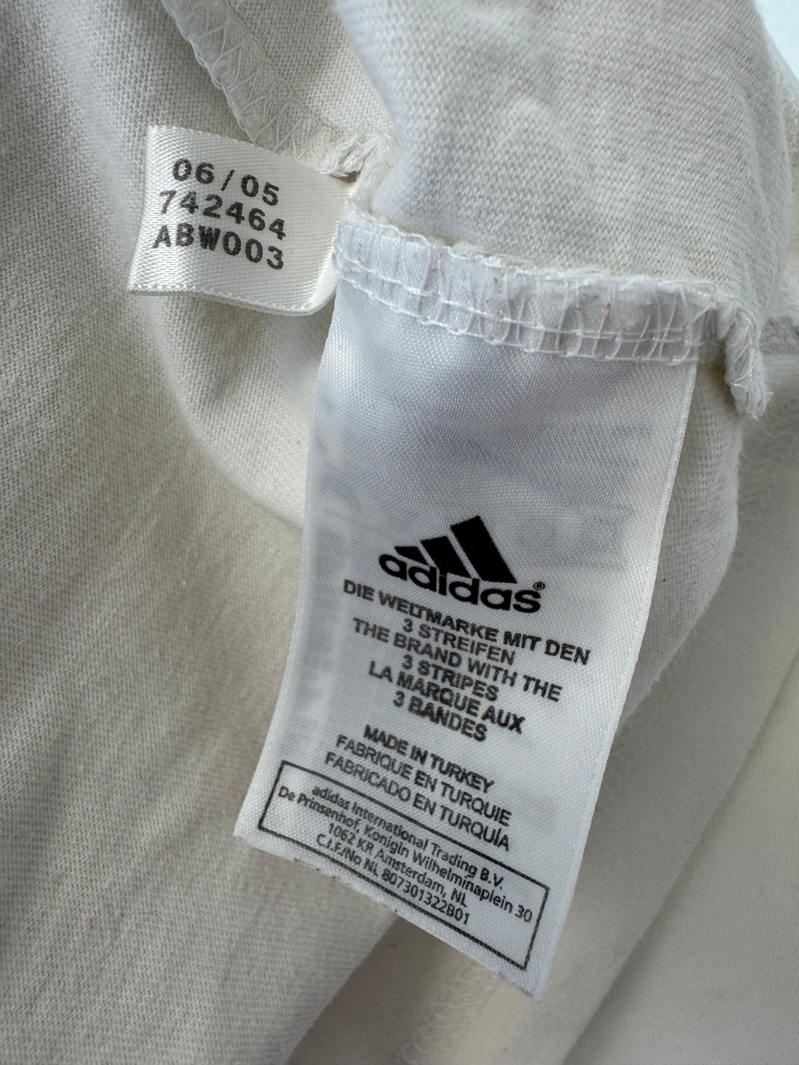 Vintage adidas Originals Graphic Tee – Weiß, Größe M, Sehr guter Zustand