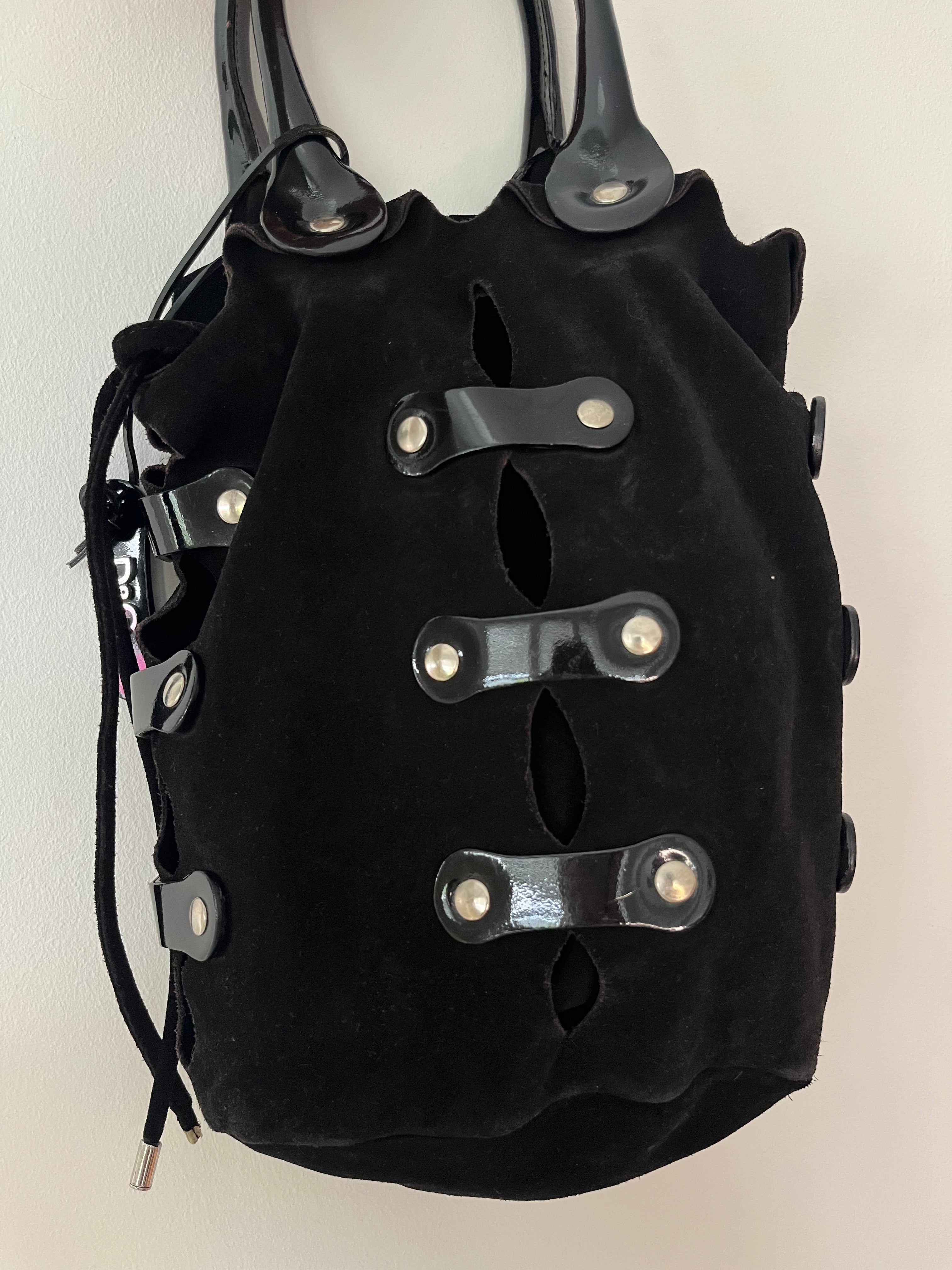 Original D&G „Bondage“ Wildleder Handtasche, 26x22cm, guter Zustand