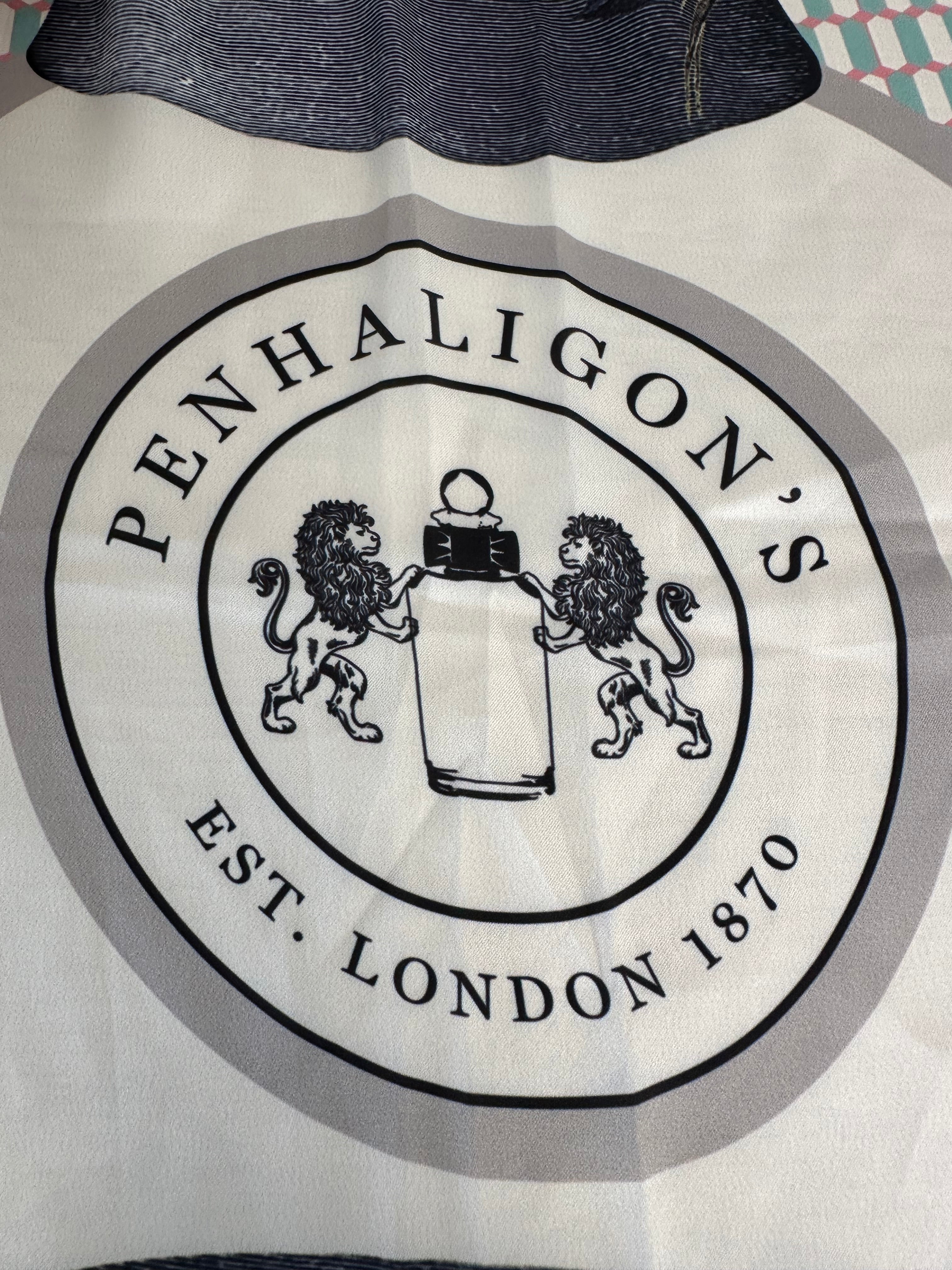 Penhaligon’s Limited Edition Seidenschal 87×87 cm Multicolor – Wie Neu