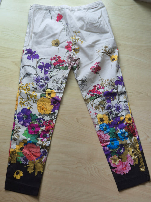 8 Moncler Richard Quinn Hose, Blumenprint, IT 40 / EU 36-38, Sehr Gut