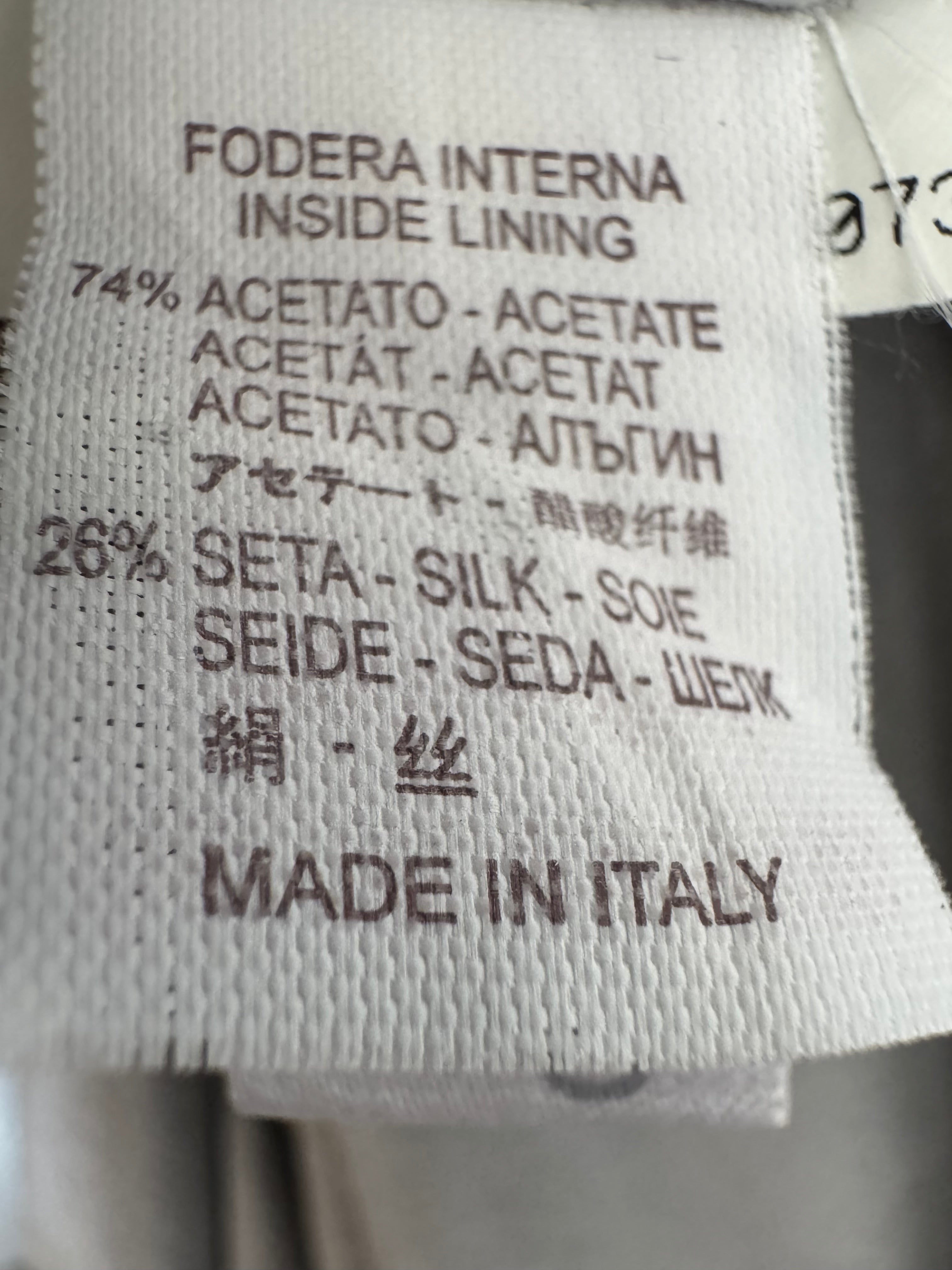 Brunello Cucinelli Silk Blend Sleeveless Shift Dress Light Grey Medium Good