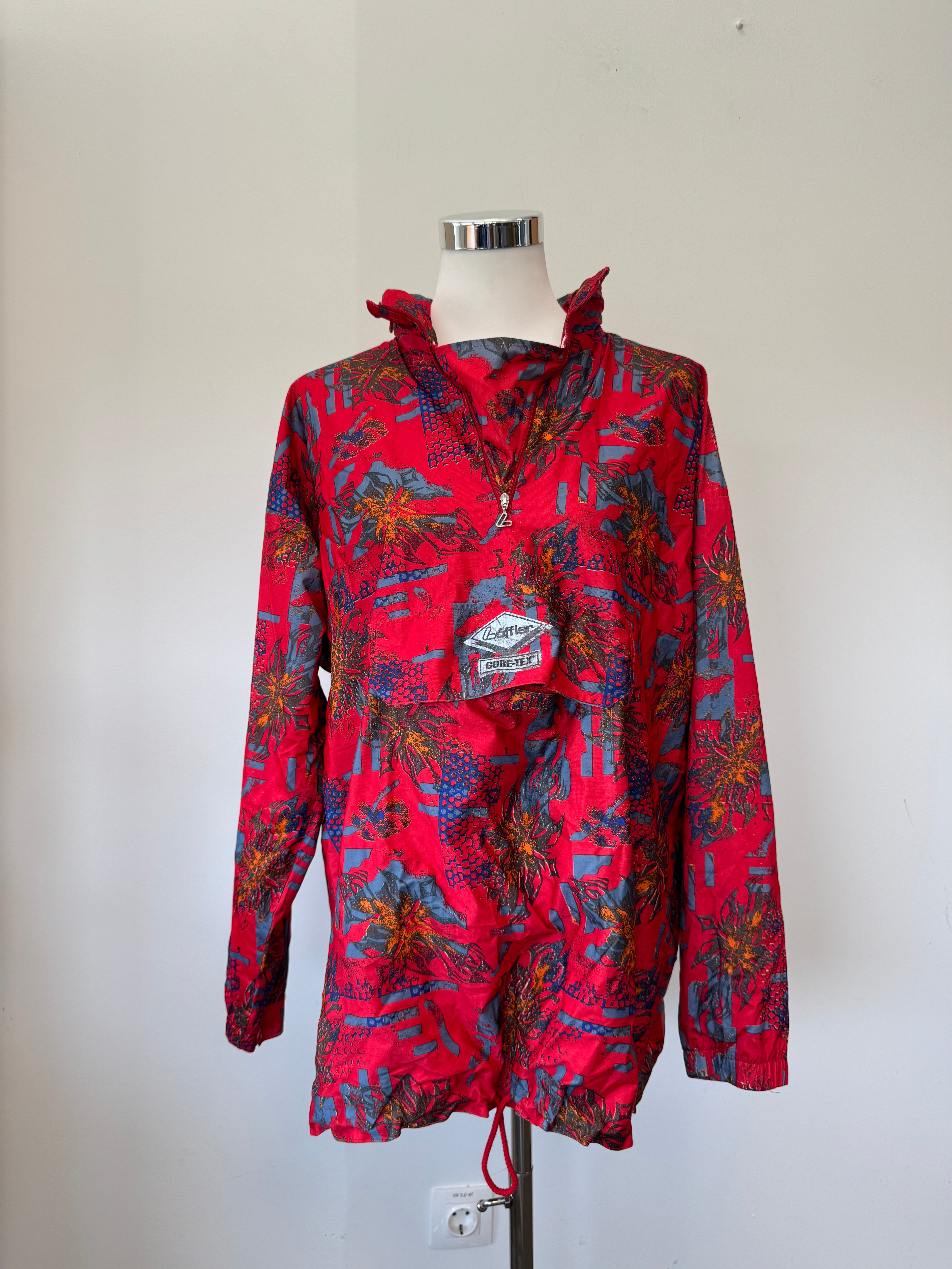 Böffler Gore-Tex Tropical Anorak Jacke, M, Rot, Vintage, Guter Zustand