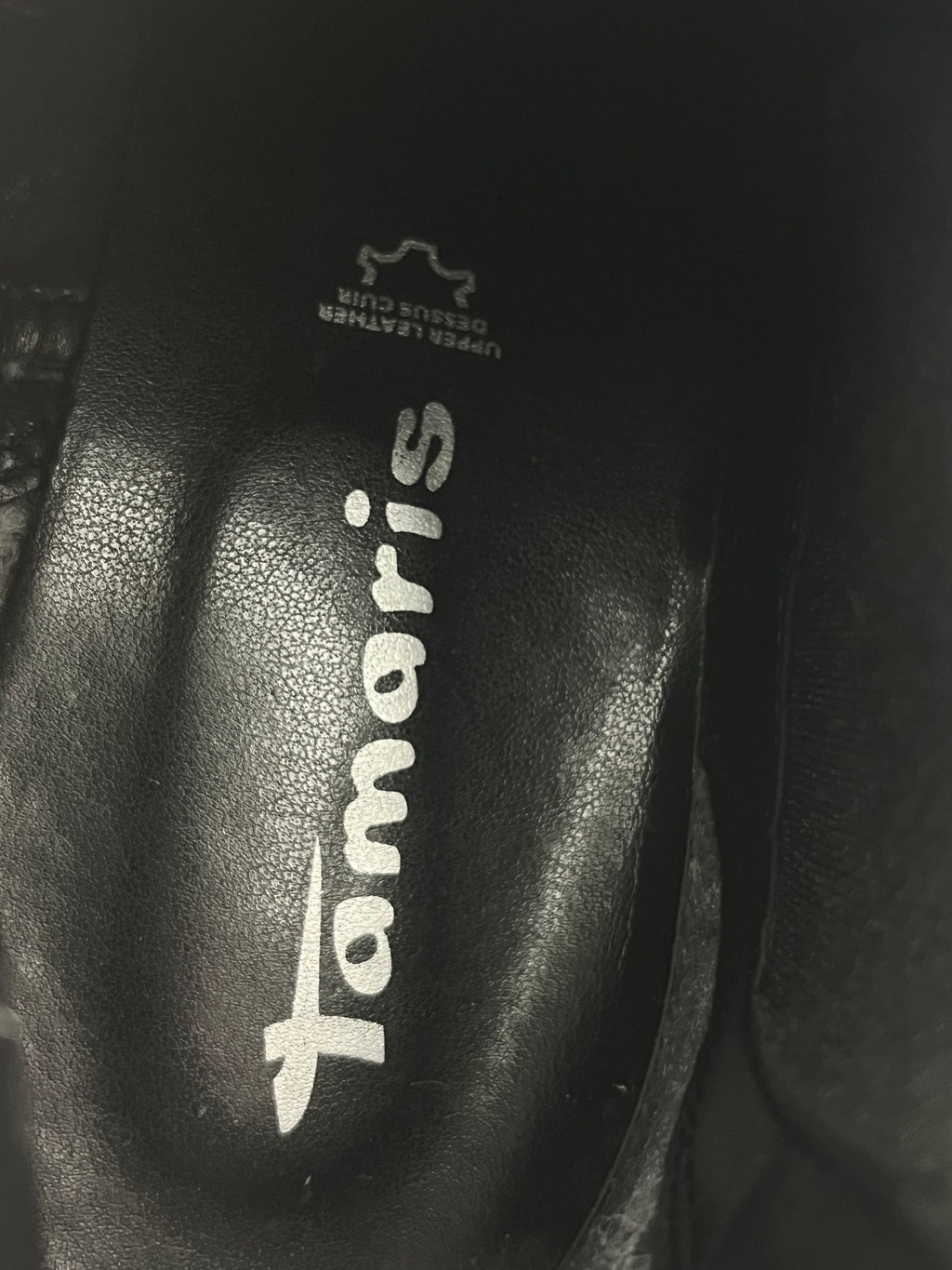 Tamaris Chelsea Boots Schwarz Leder Gr. 39 – Guter Zustand