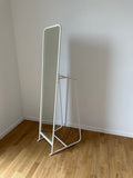 IKEA KNAPPER standing mirror, white, medium, very good condition