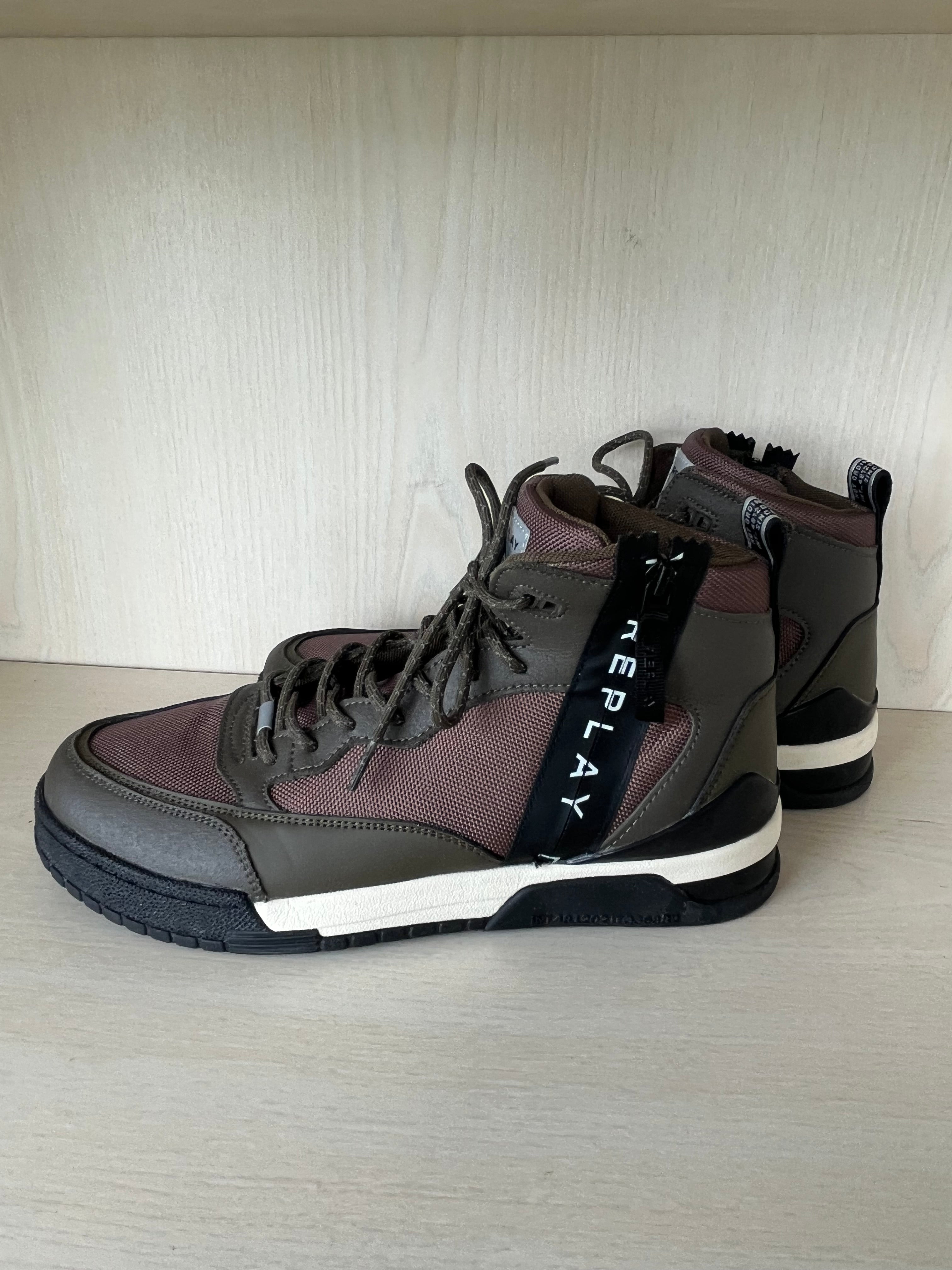 Replay Astro Spectre High-Top Sneaker Braun/Olive, Gr. 44, Sehr guter Zustand
