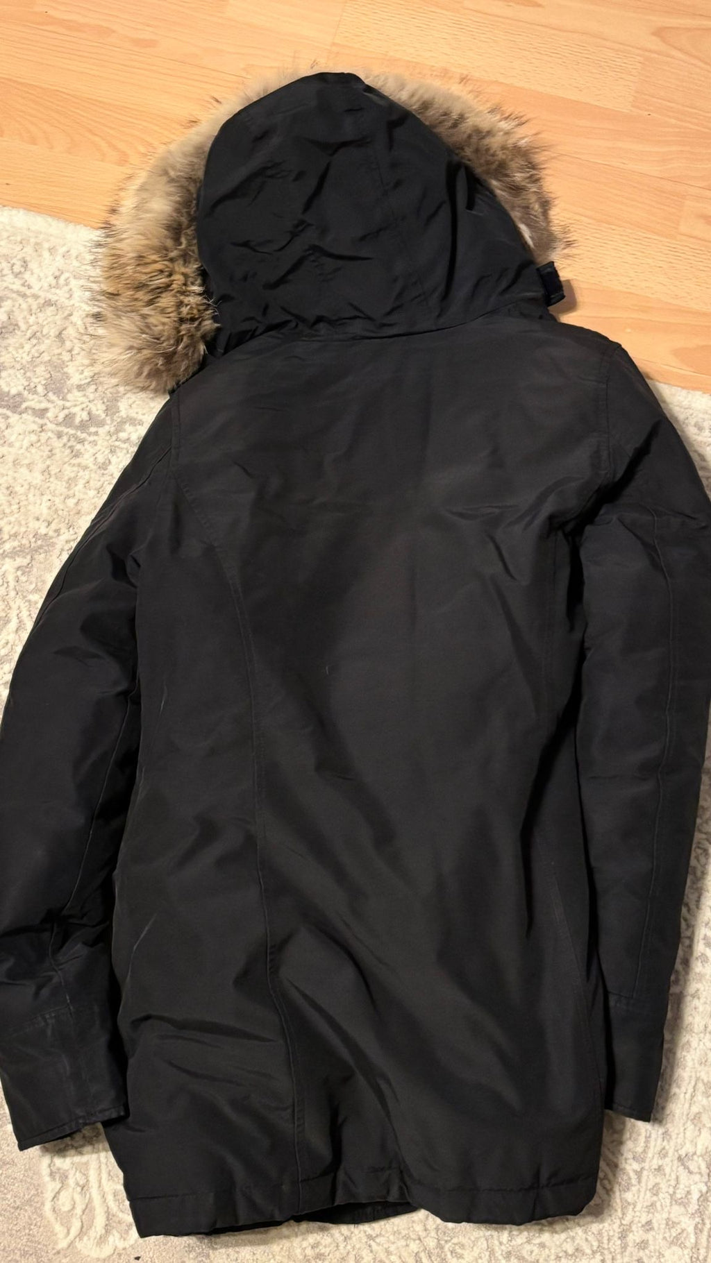 Woolrich Damen Arctic Parka M – Schwarz, Echtfell, Sehr gut