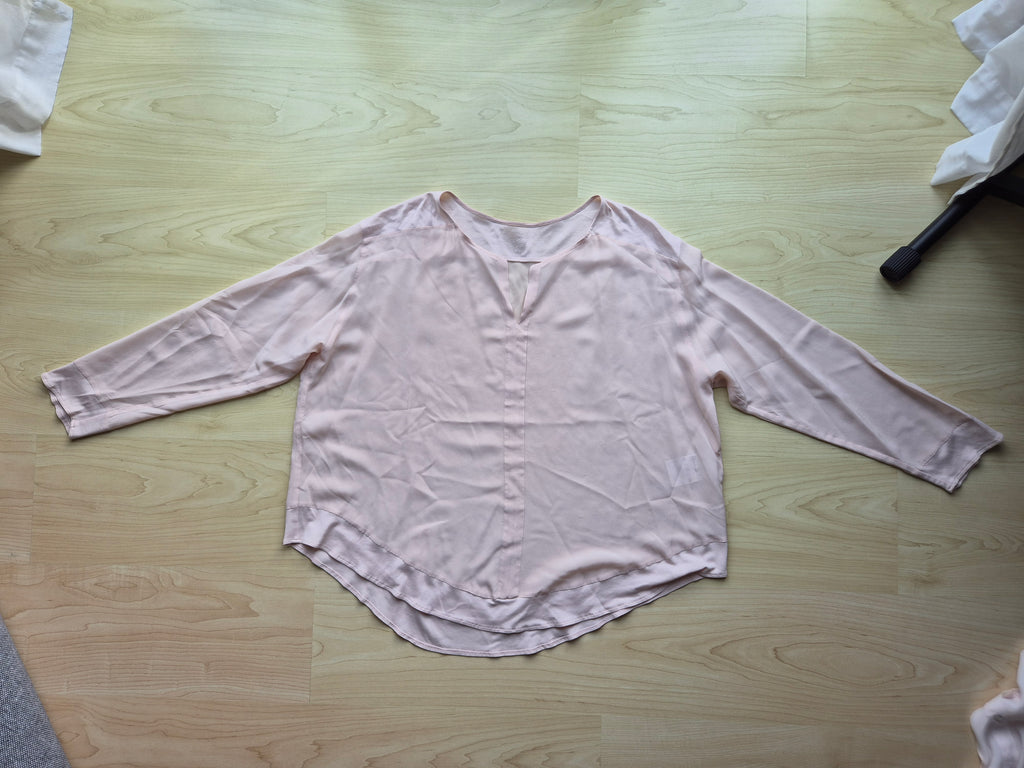 Marc Cain Seidenbluse – Rose, Größe 40, guter Zustand