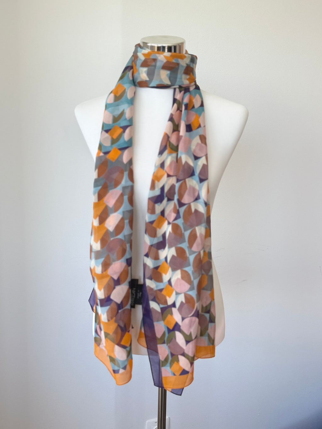 Marc Cain Seidenkleid, bunter Print, Gr. 42, wie neu
