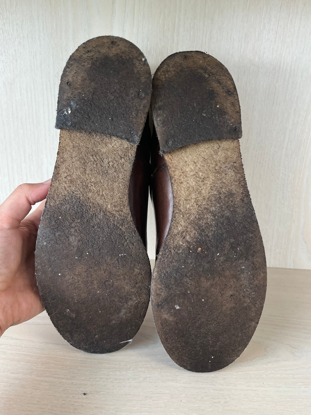 Mulberry Dorset Flat Bootie | Brown Leather | EU 38 | Gold Horsebit | Good Condition